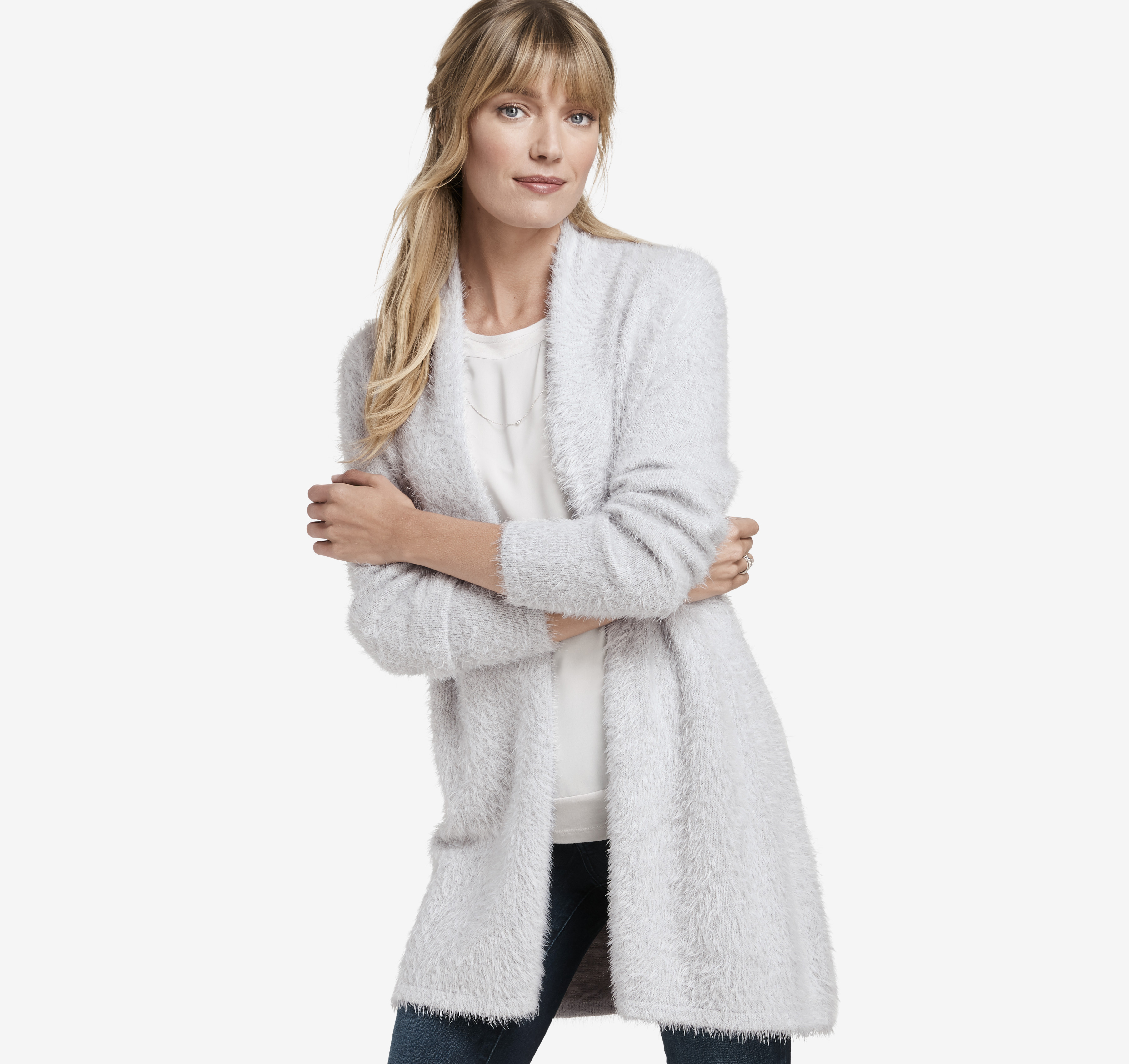 Eyelash Yarn Cardigan Johnston & Murphy