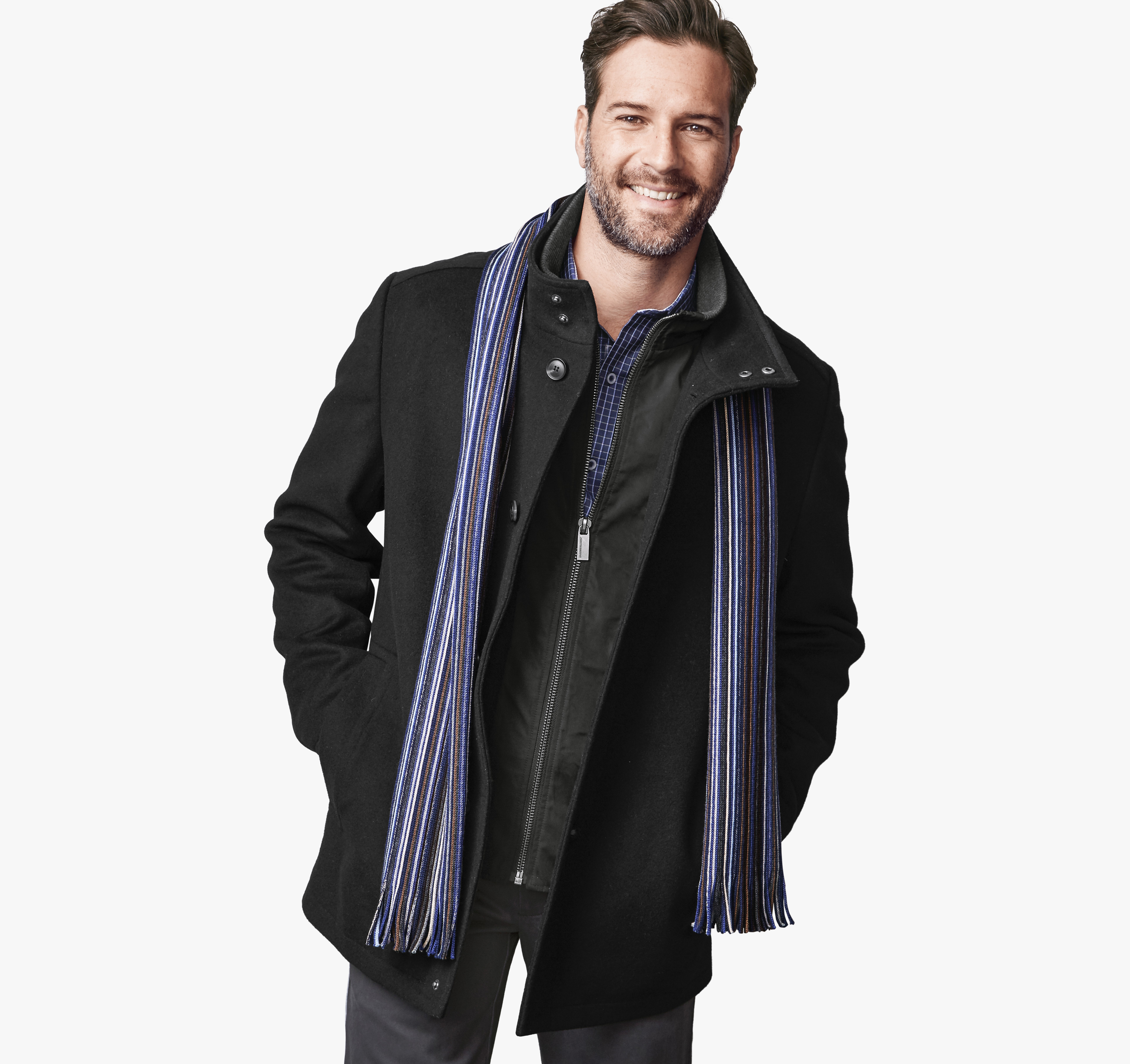 Plush Wool Car Coat Johnston & Murphy