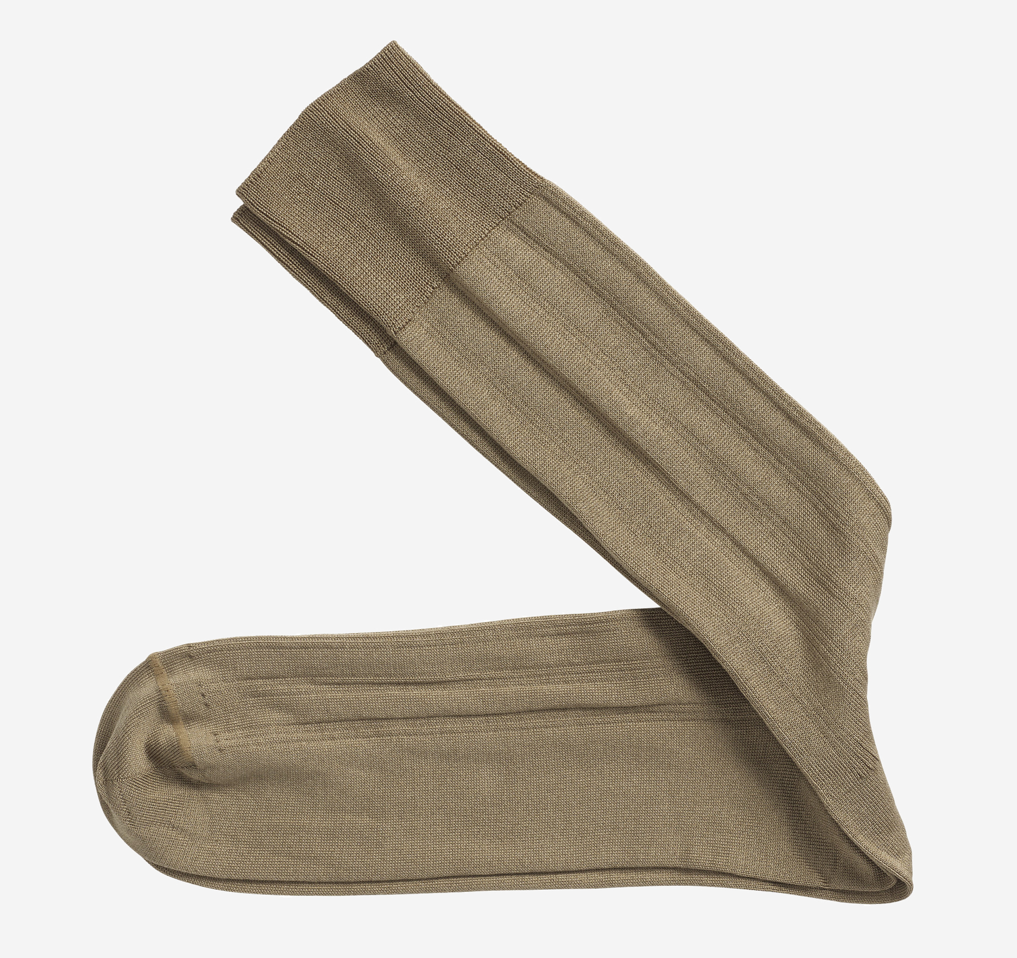 Pima Cotton Ribbed Over-The-Calf Socks | Johnston & Murphy