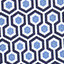 XC4® Performance Print Polo + Cool Degree - Blue Hexagon