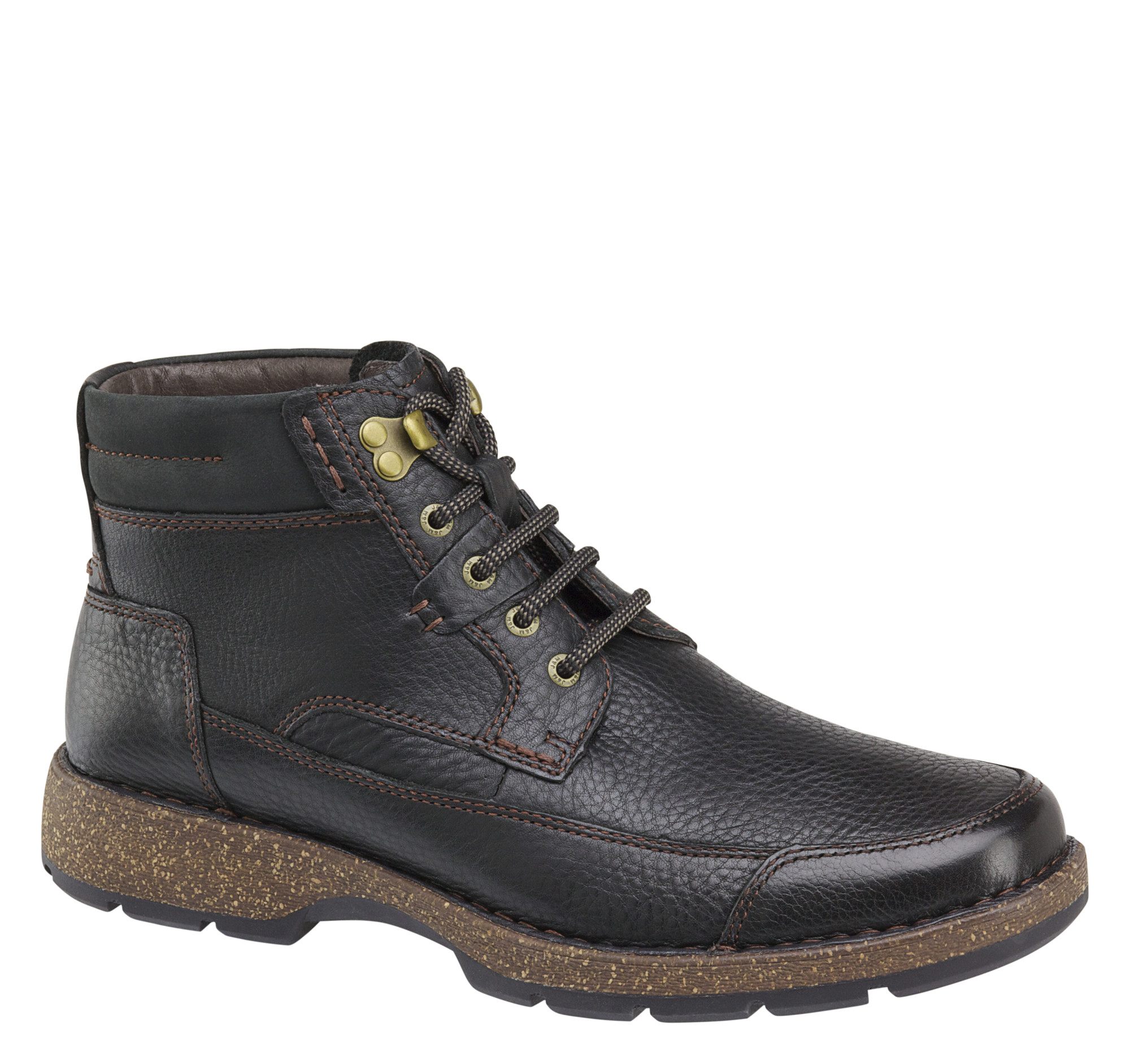 moc toe boots with black sole