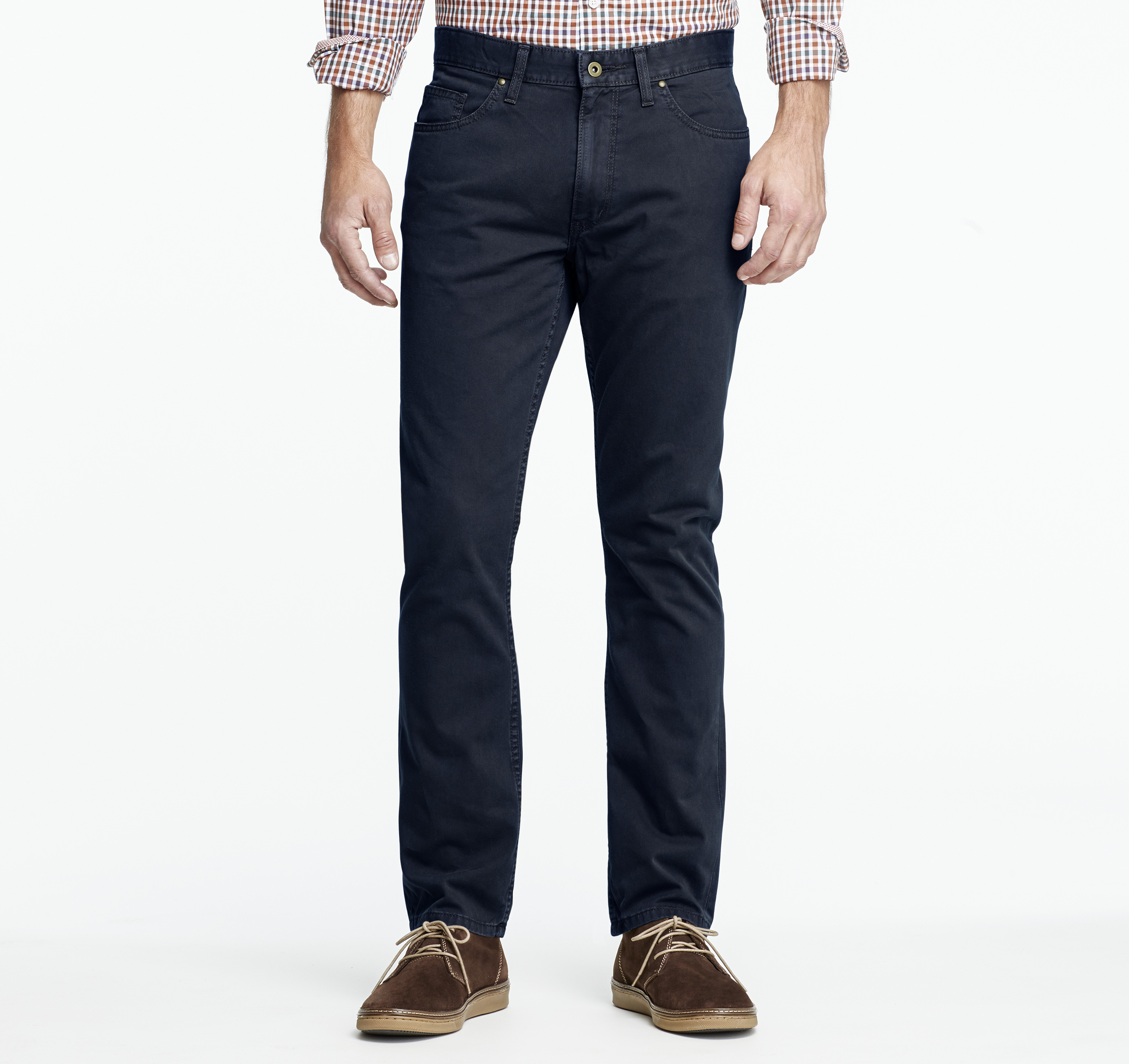 navy twill jeans