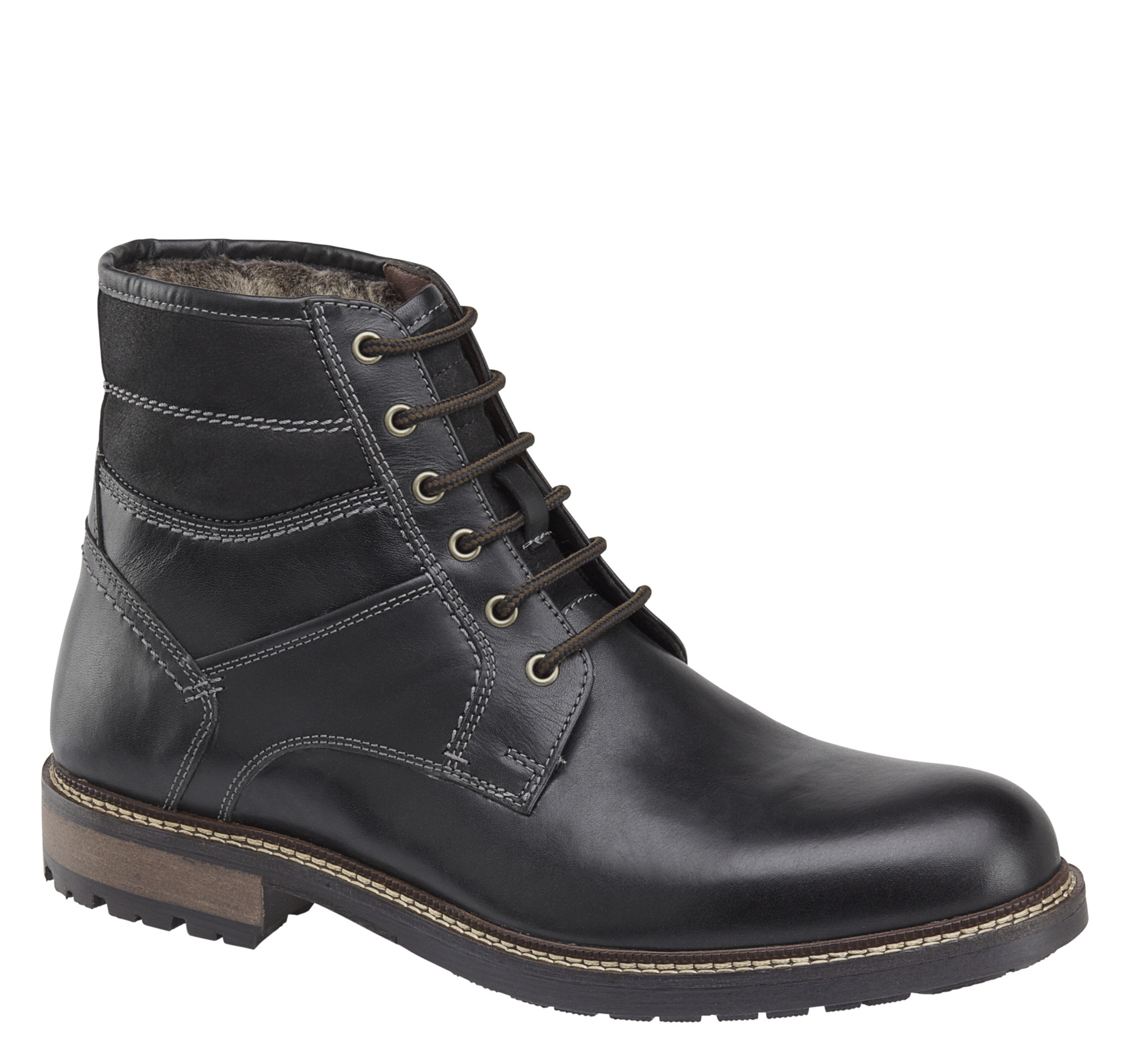 wide shearling boots
