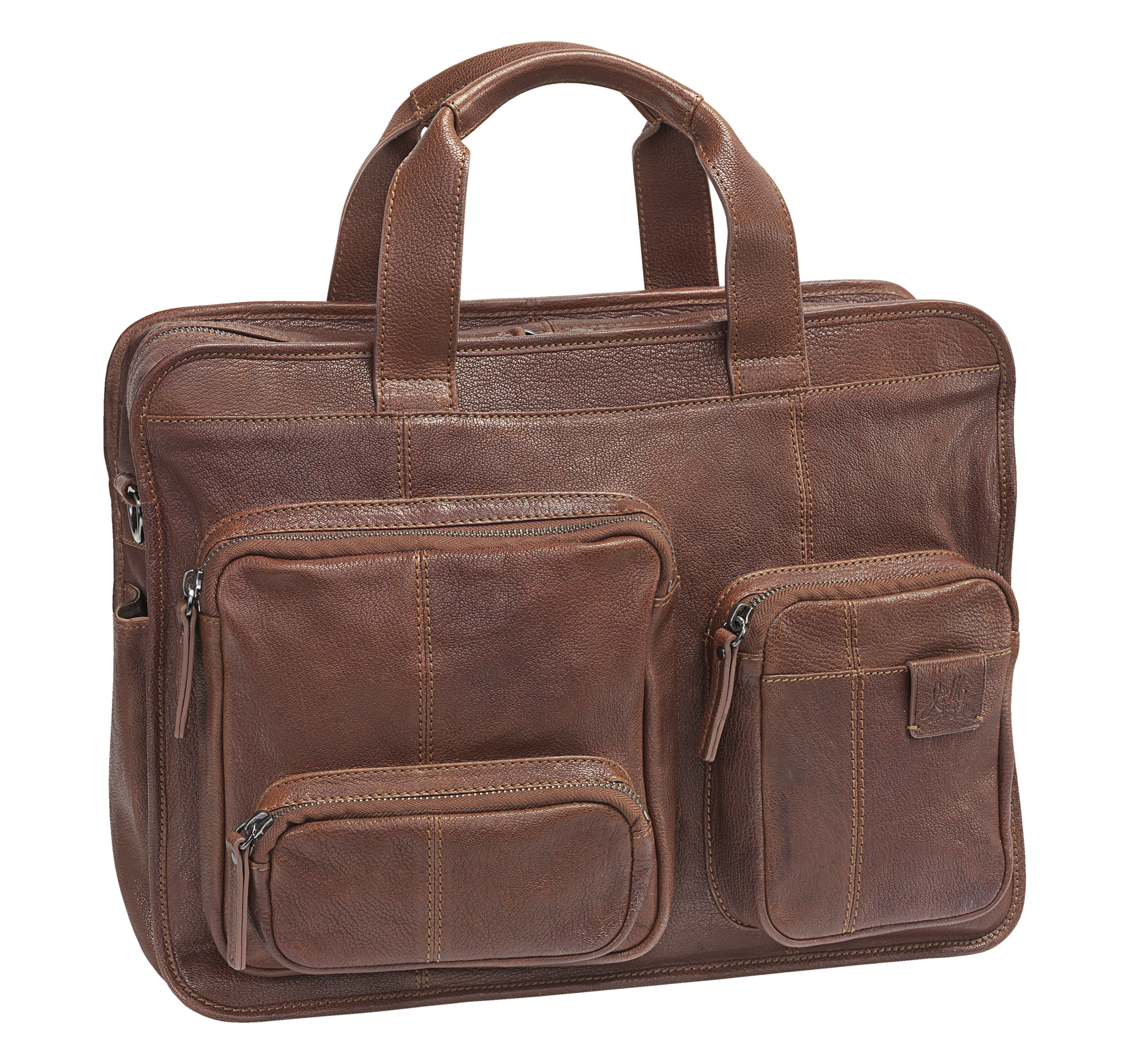 Est. 1850 Leather ZipTop Briefcase Johnston & Murphy