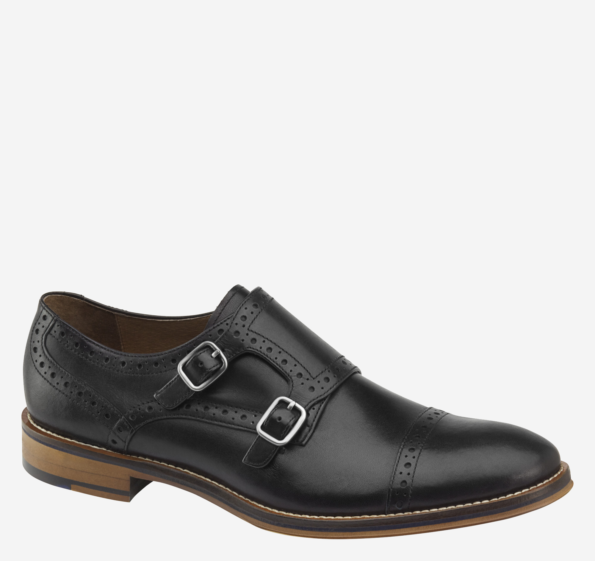 johnston and murphy conard double buckle monk strap