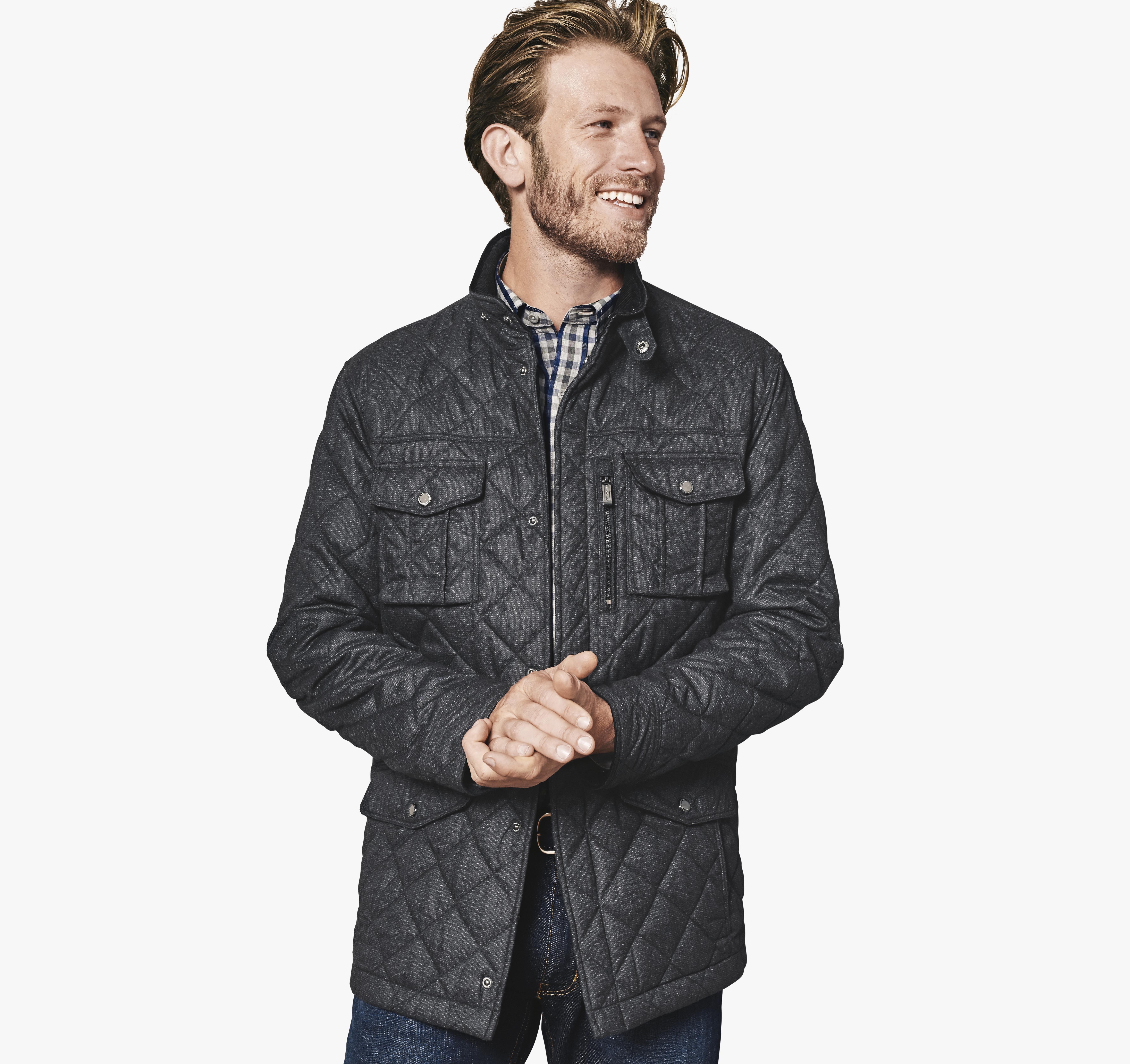 FourPocket Quilted Jacket Johnston & Murphy