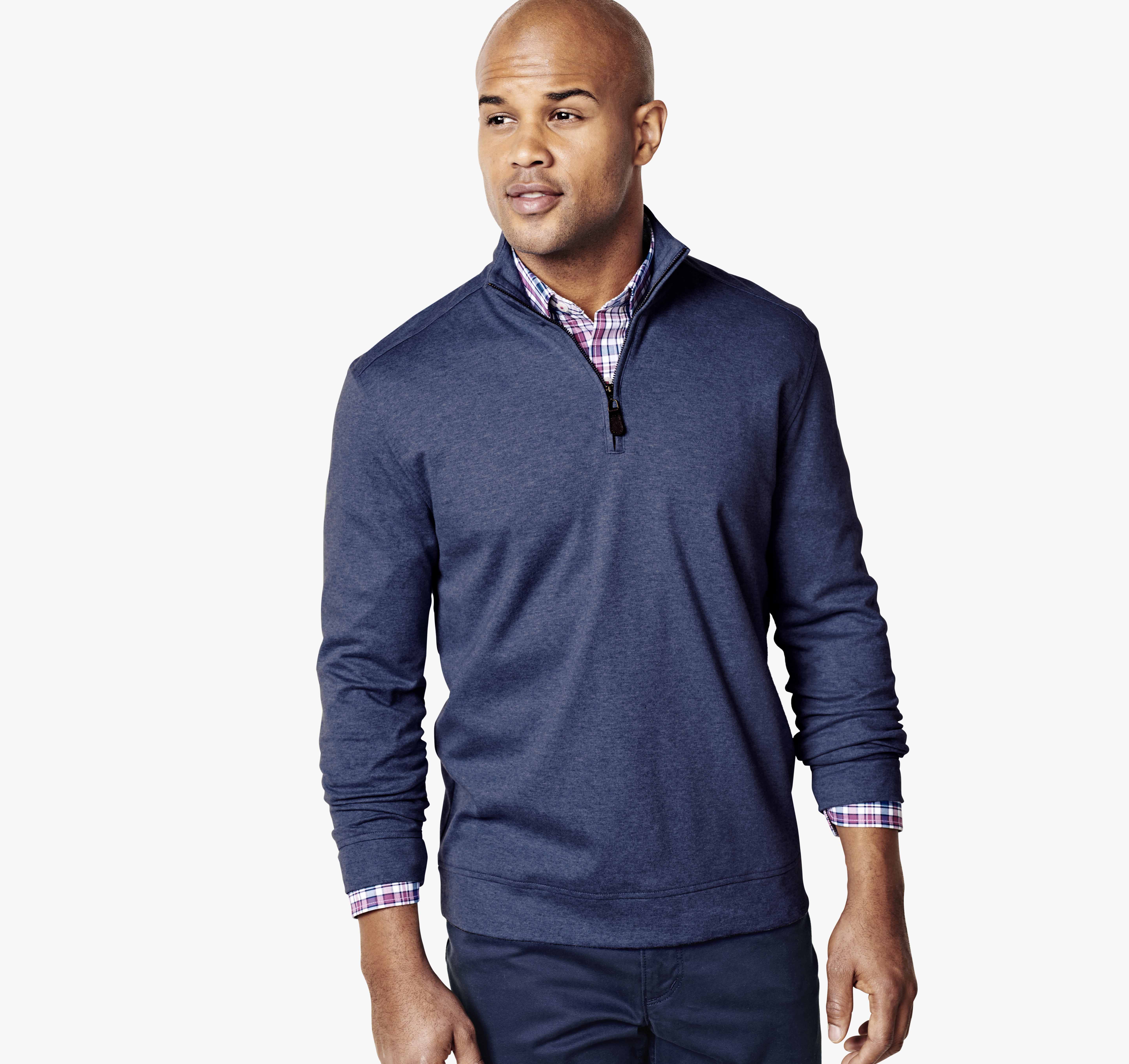 Pima Cotton QuarterZip Johnston & Murphy