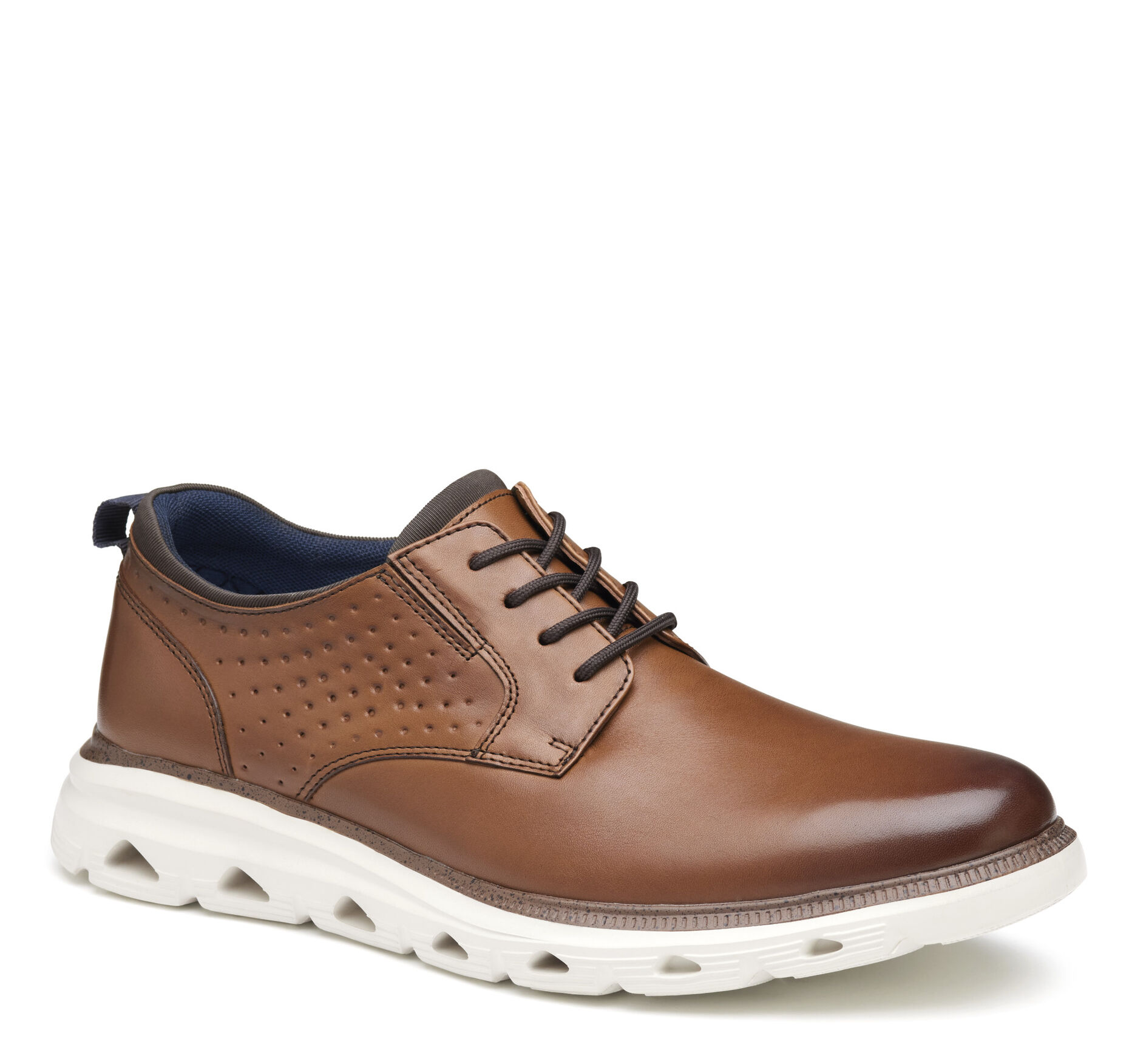 JOHNSTON & MURPHY-GENESCO FOOTWEAR Johnston & Murphy Briggs Perfed U-Throat Shoes: Product  main image 4