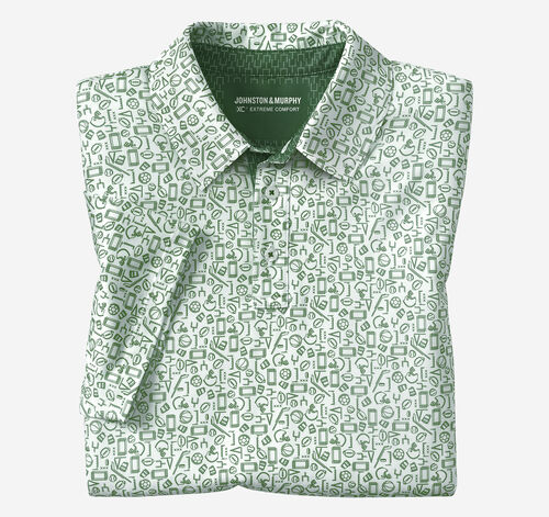 Game Day XC4&reg; Multi-Sport Print Polo - Green