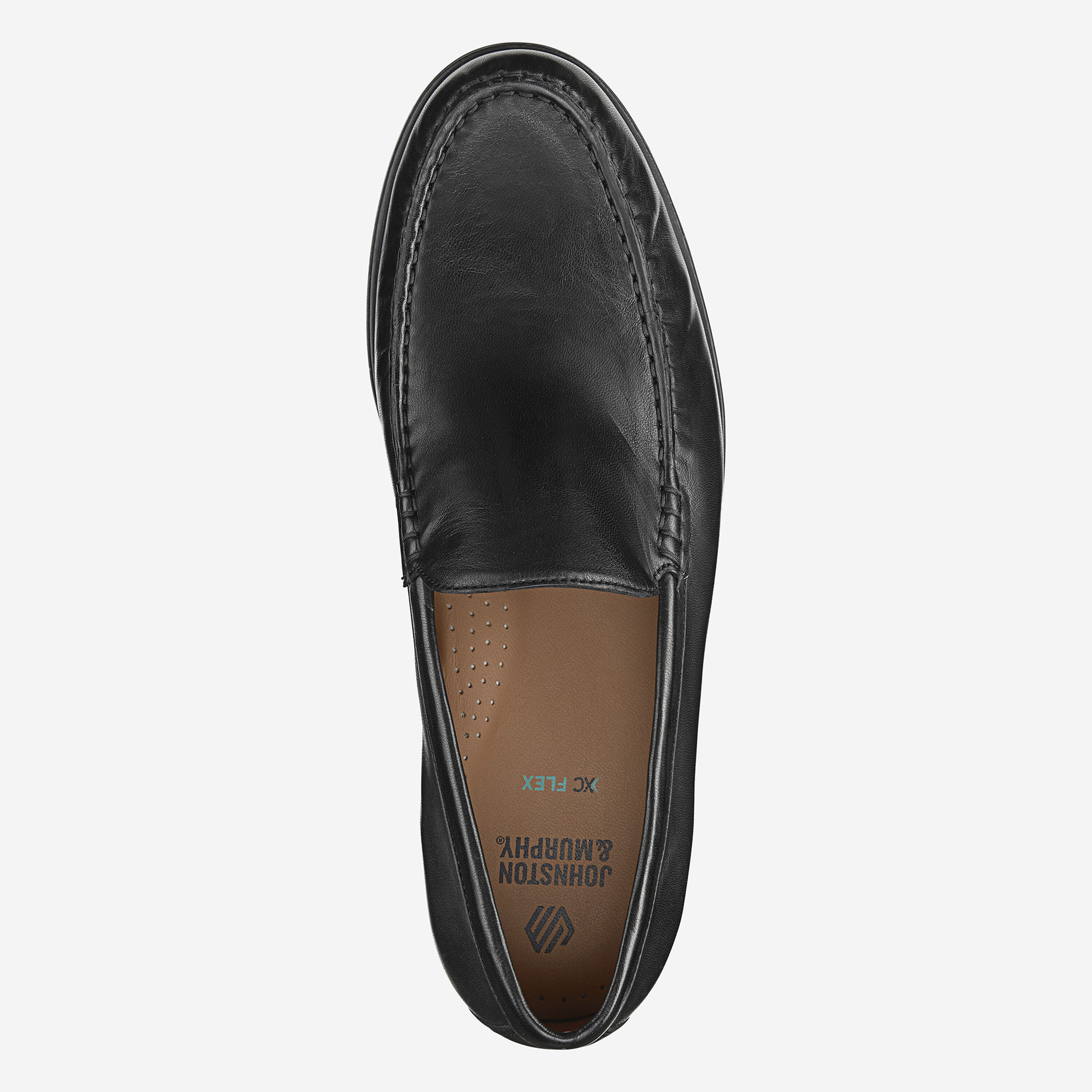 Mocassins Pour Hommes Johnston & Murphy - Pointure US 11.5 M (Medium) - Cuir Noir Avec Glands - Occasion