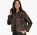 Brushed Leopard-Print Bomber image number null