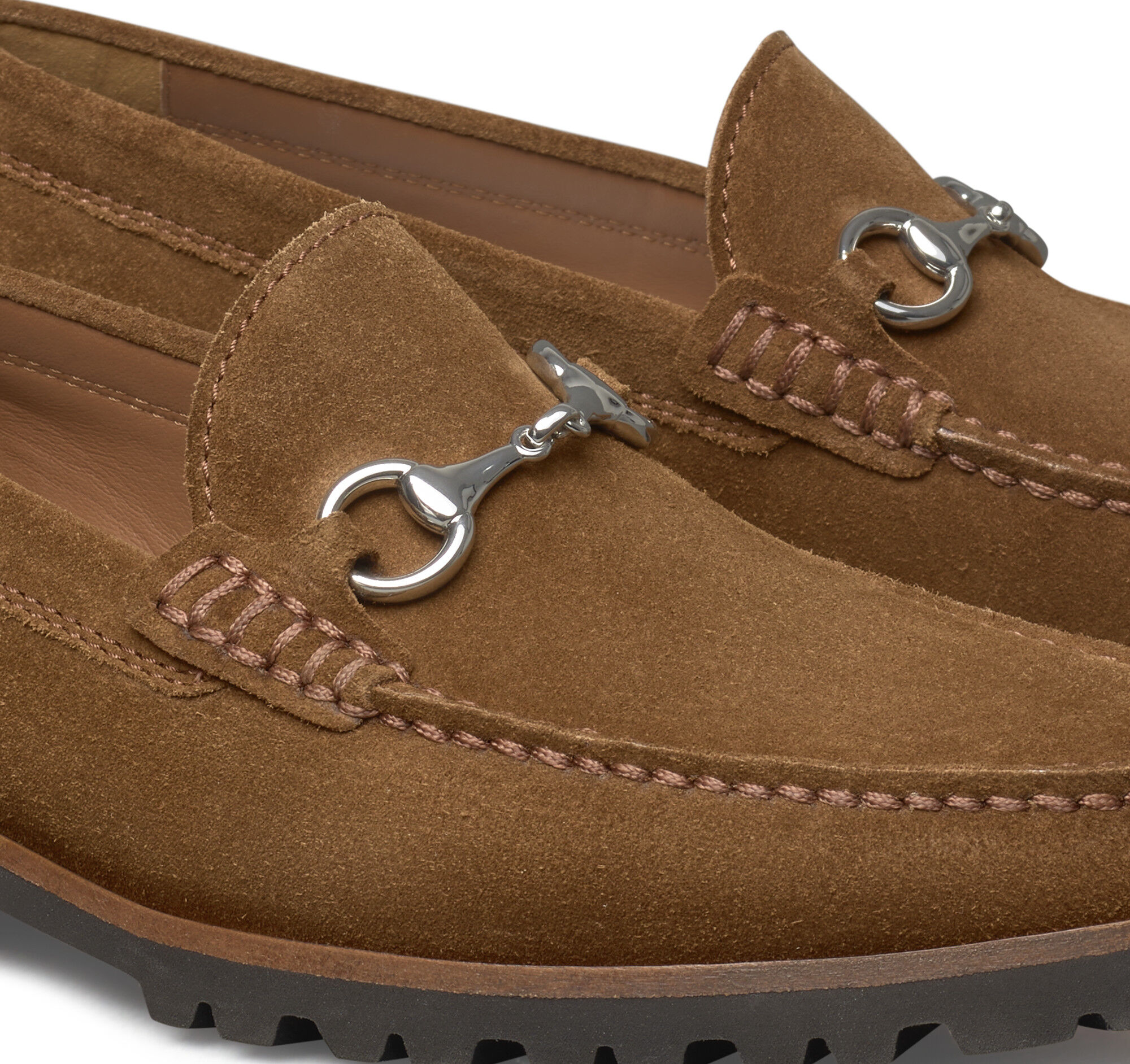 Men's Baldwin Lug Bit in Snuff English Suede | Johnston & Murphy