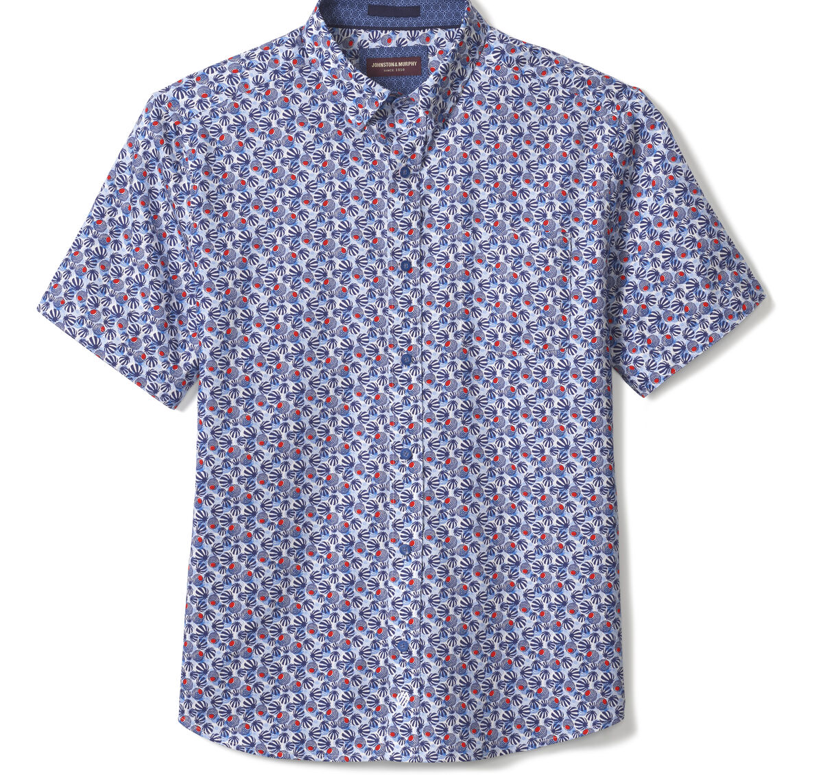 Textured Cotton Short-Sleeve Shirt image number null