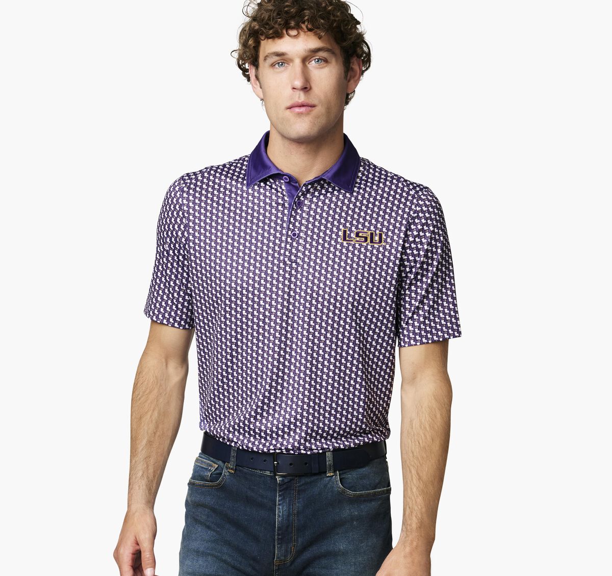 Collegiate XC+&trade; State Print Polo image number null