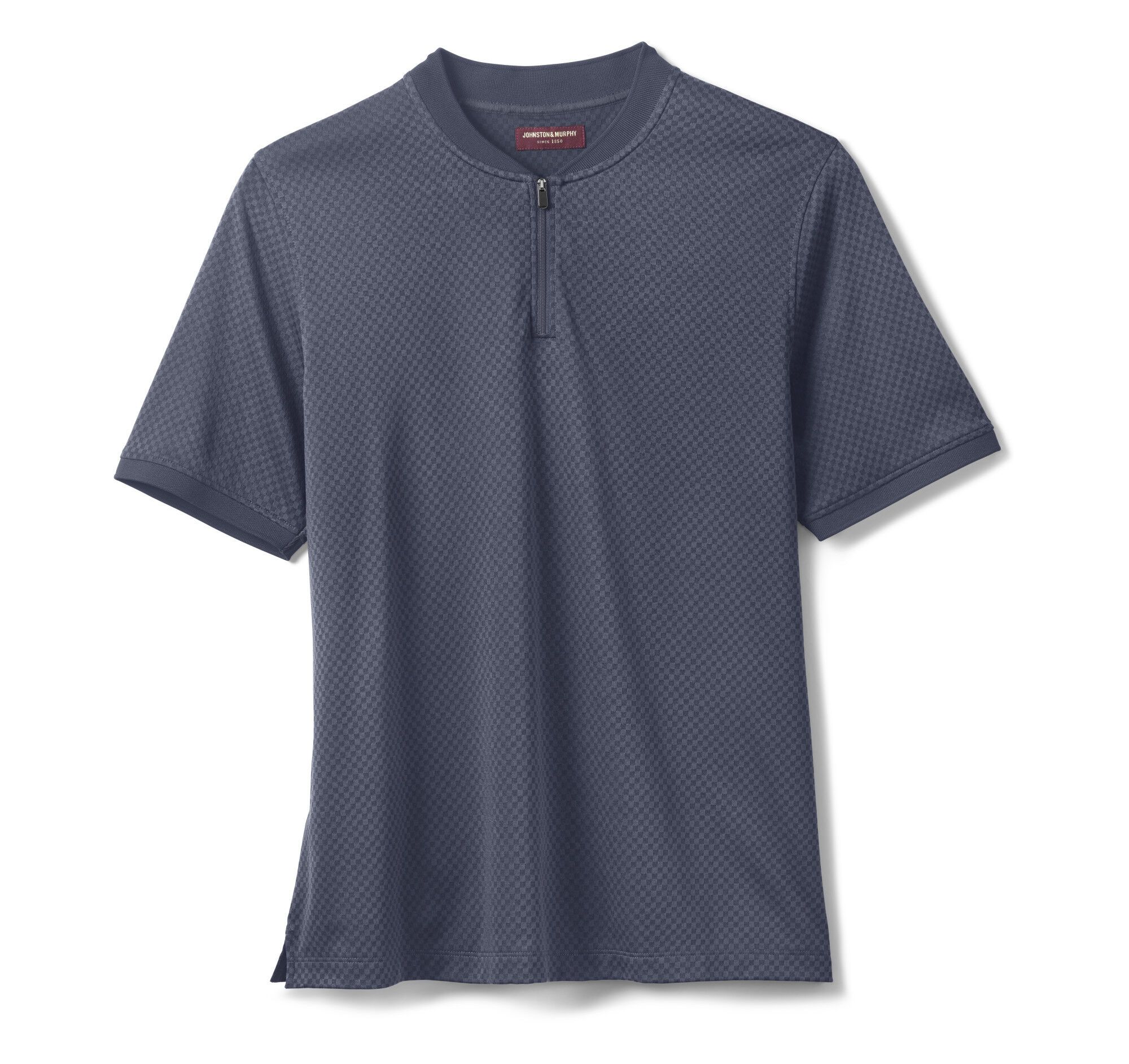 Gavin Zip Jacquard Polo