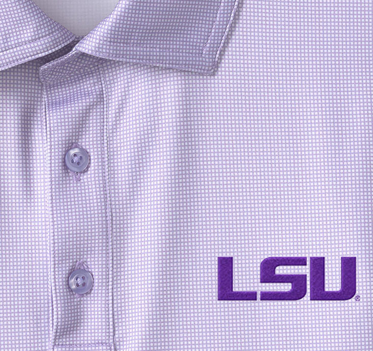 Collegiate XC+&trade; Gingham Polo image number null