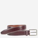 White-Edged Textured Leather Belt image number null