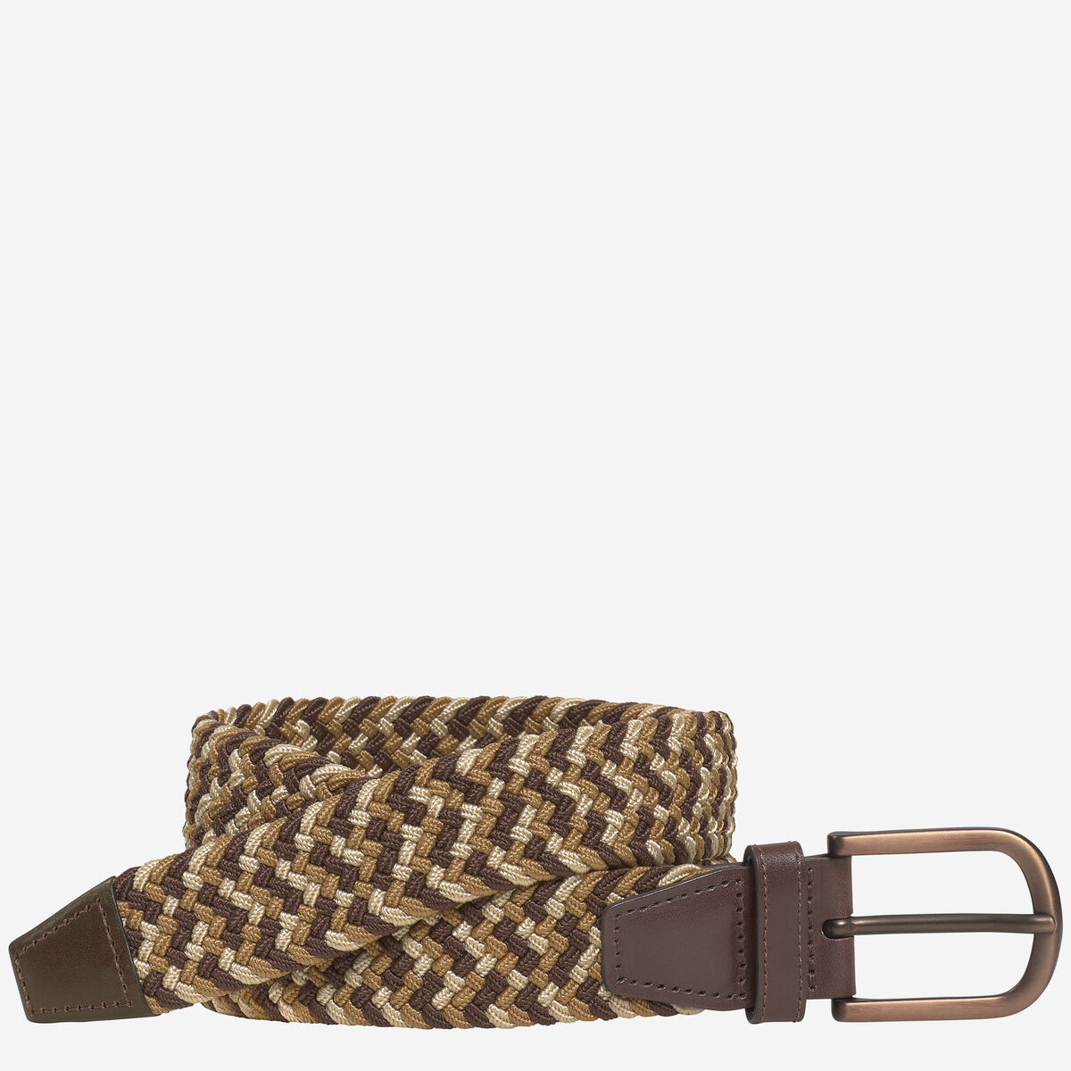 Woven Stretch-Knit Belt image number null