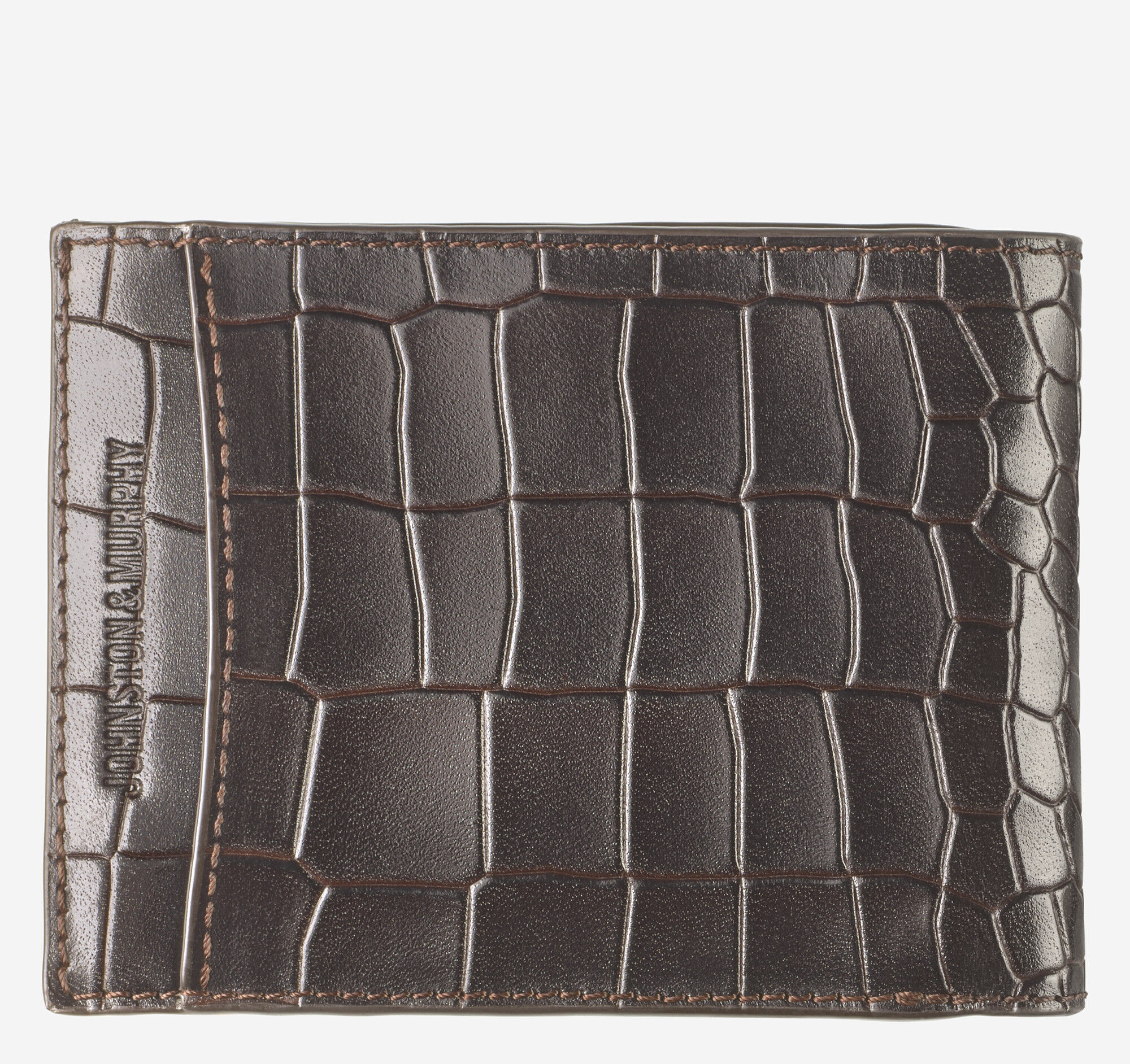 Men's Croc-Embossed Leather Billfold Wallet | Johnston & Murphy