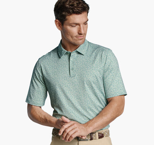 XC+&trade; Ace Performance Polo - Surf Green Golf Ball