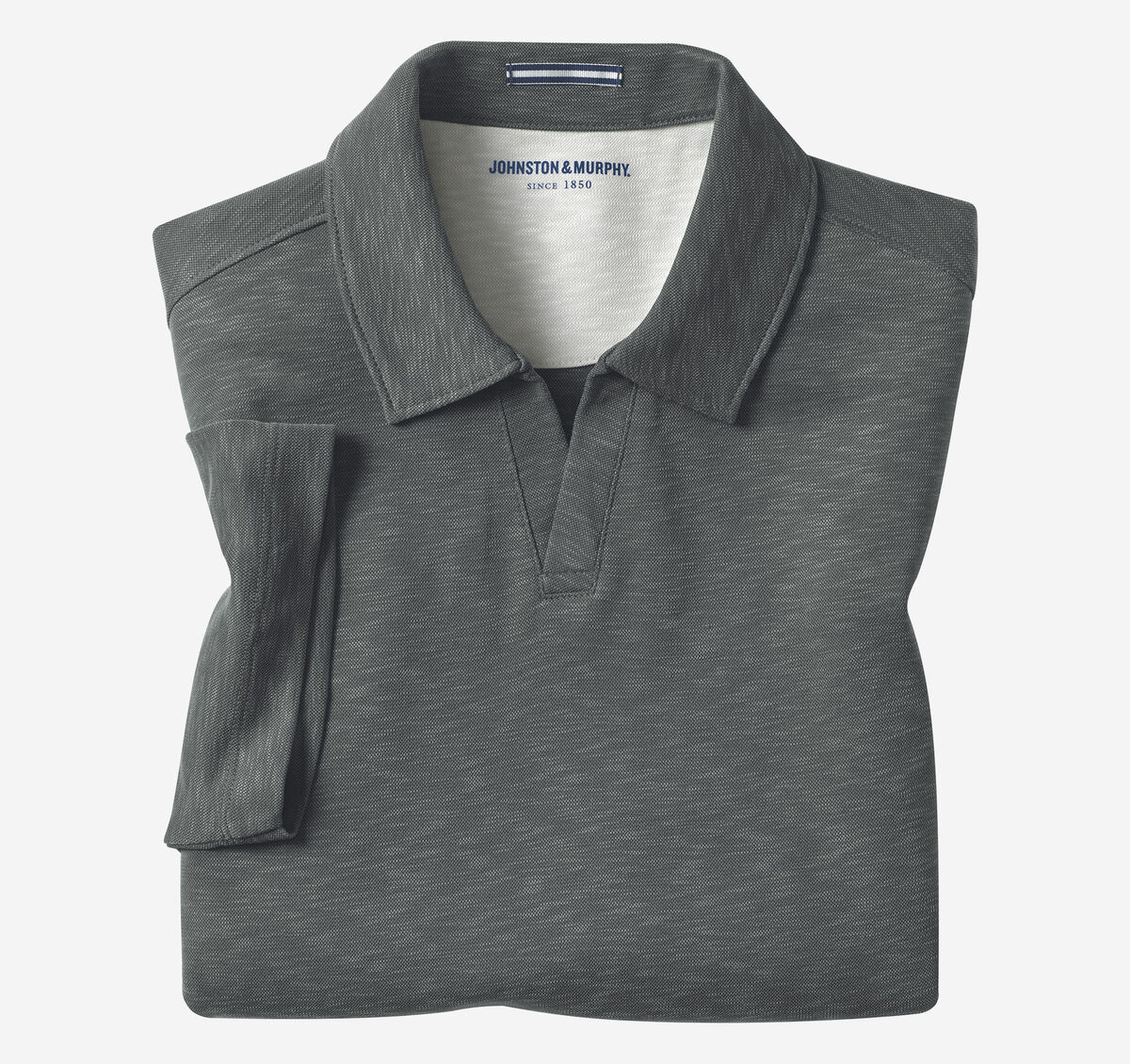 Vintage Slub V-Neck Polo image number null