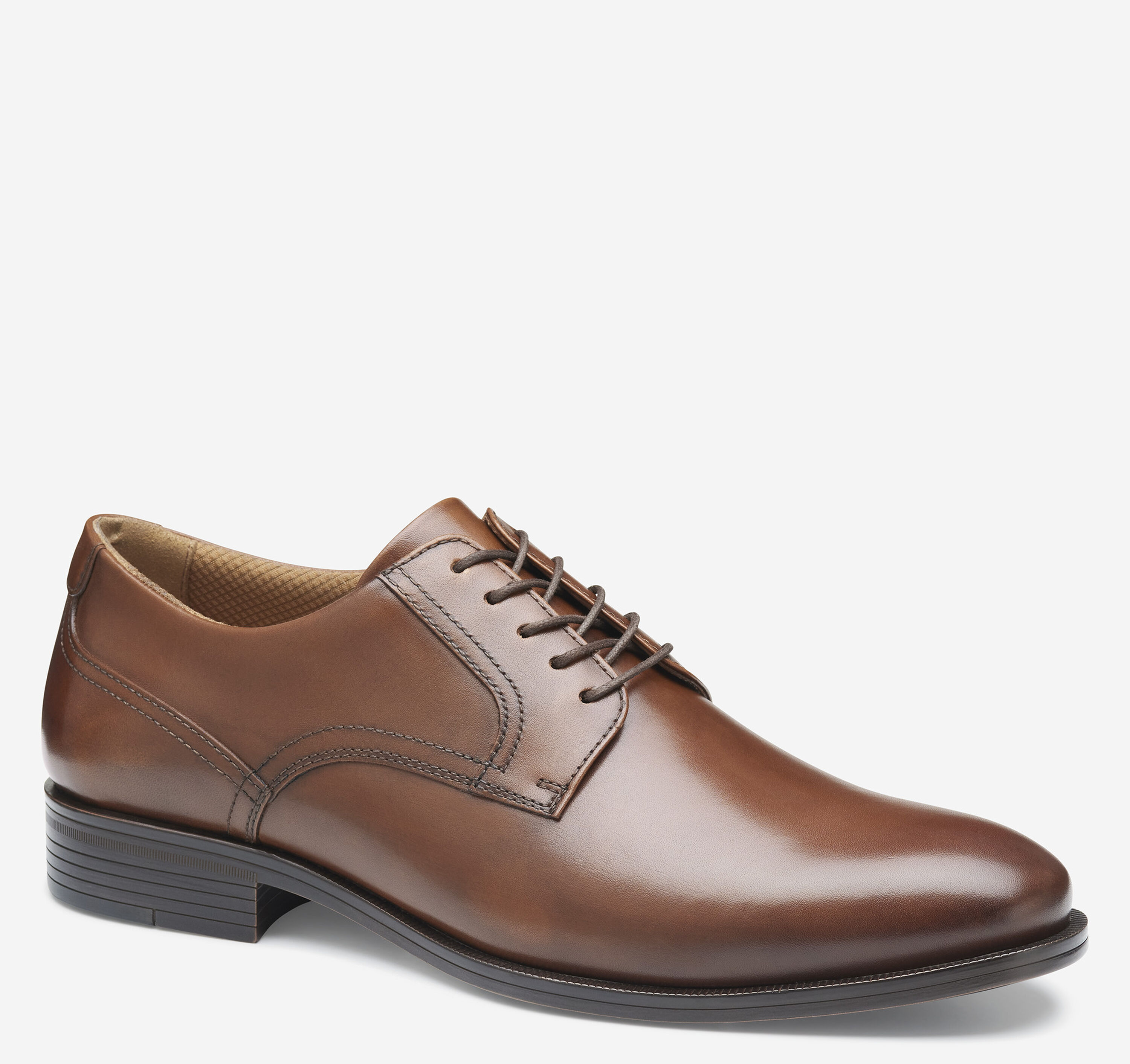 light brown leather dress shoes Men Light Brown Black Laces Genuine Leather Shoes