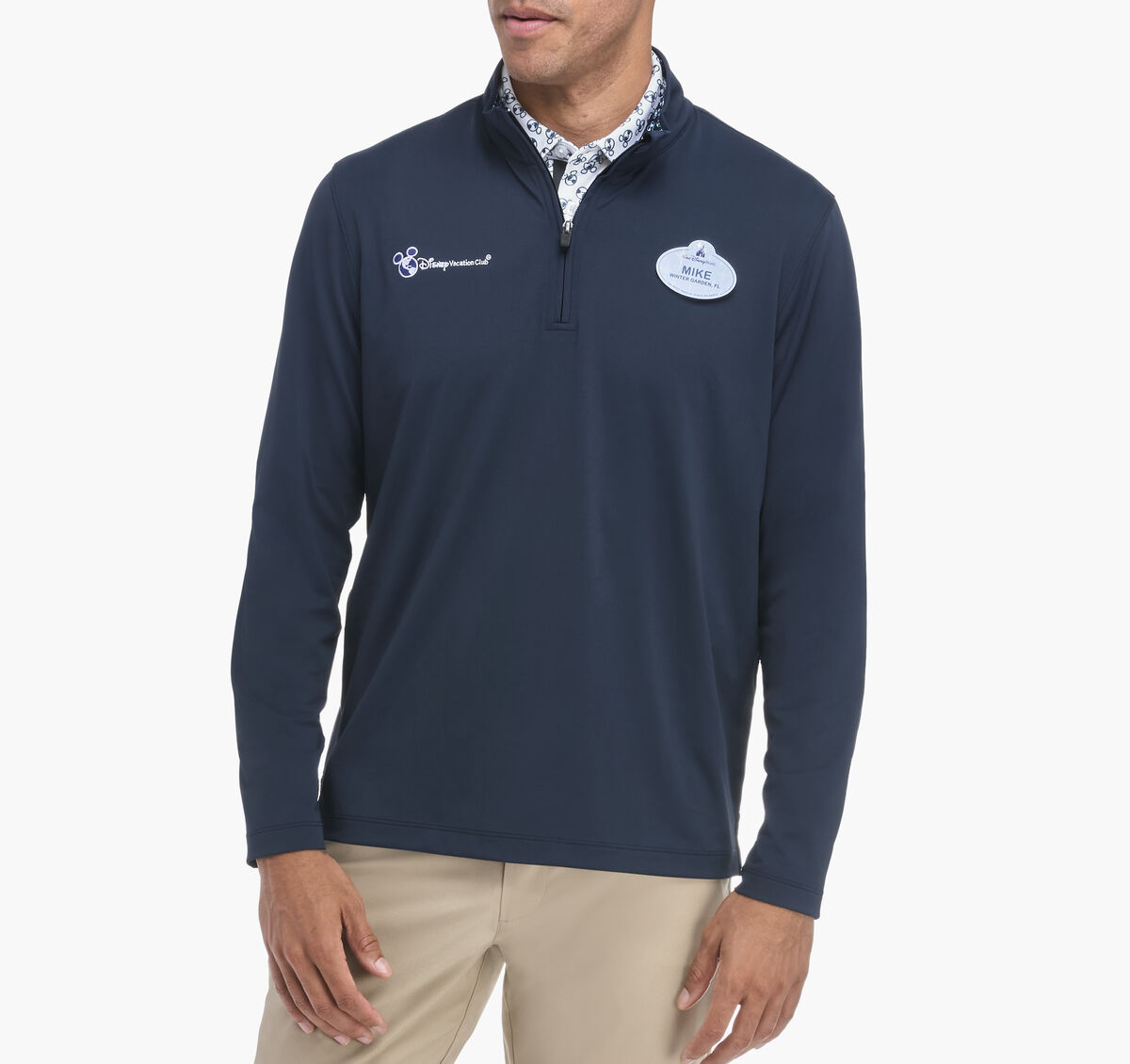 Men's Solid Quarter Zip image number null