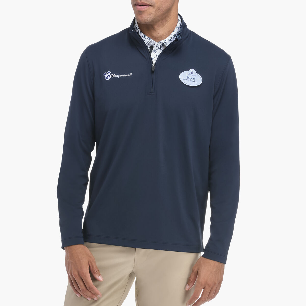 Men's Solid Quarter Zip image number null