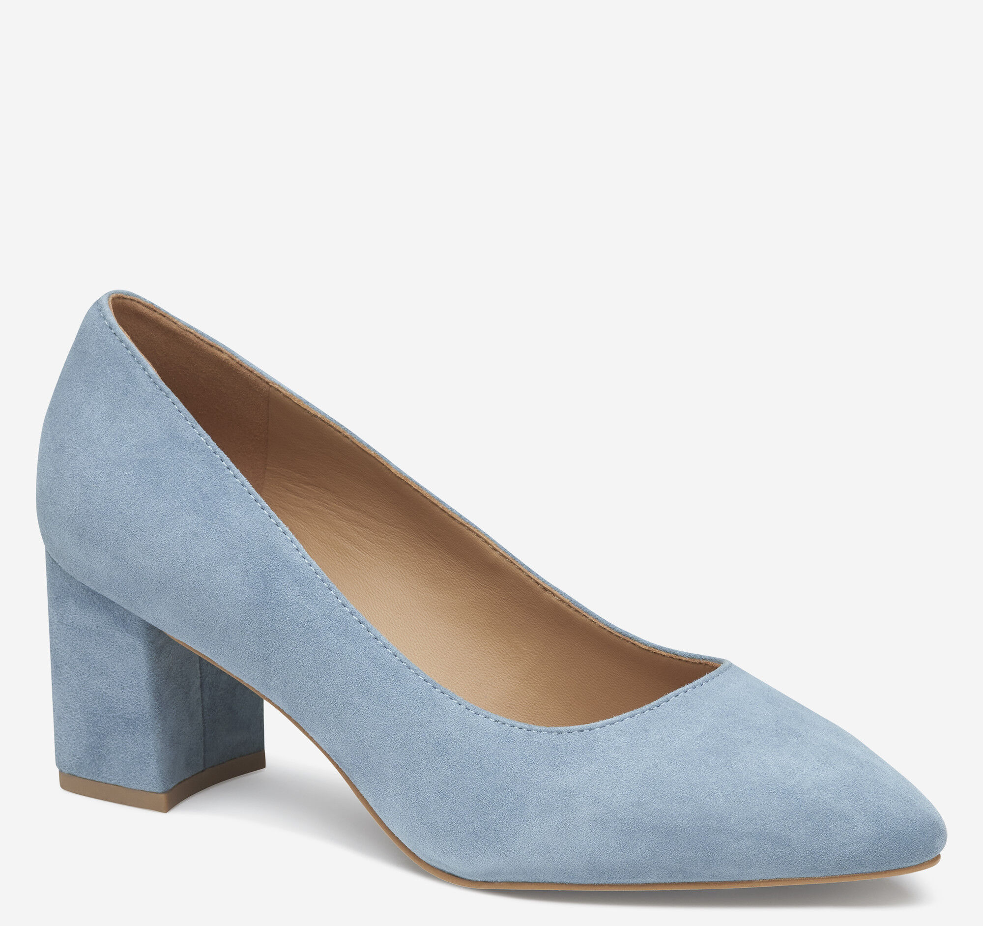 Women's Vicki Pump in Slate Blue Kid Suede | Johnston & Murphy