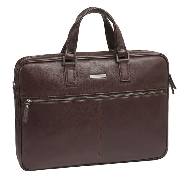 Slim ZipTop Briefcase Johnston & Murphy