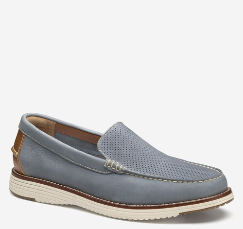 Upton Perfed Venetian Loafer - Denim Nubuck