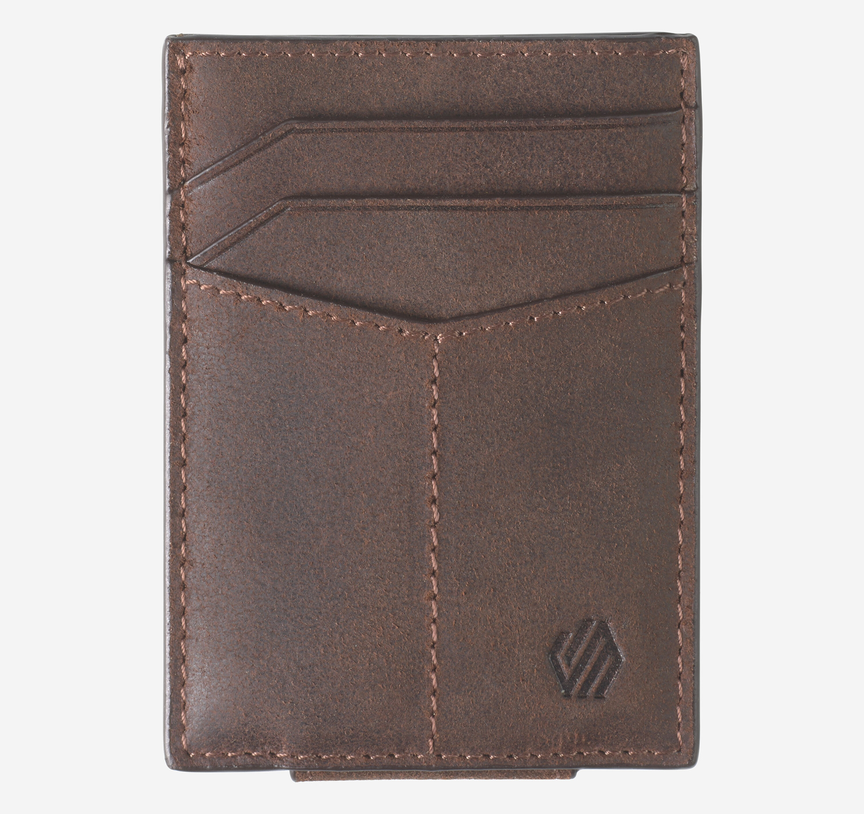 Elliot Rhodes Wallets Men's Rhodes Front Pocket Wallet in Brown Bomber Leather | Johnston ...