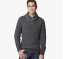Shawl Collar Birdseye Sweater image number null