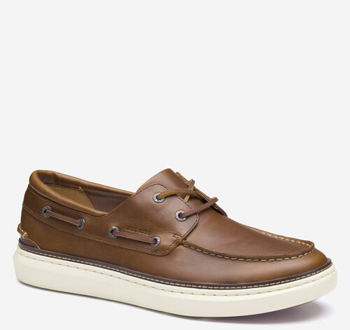 McGuffey 2 Boat Shoe - Tan Full-Grain Leather