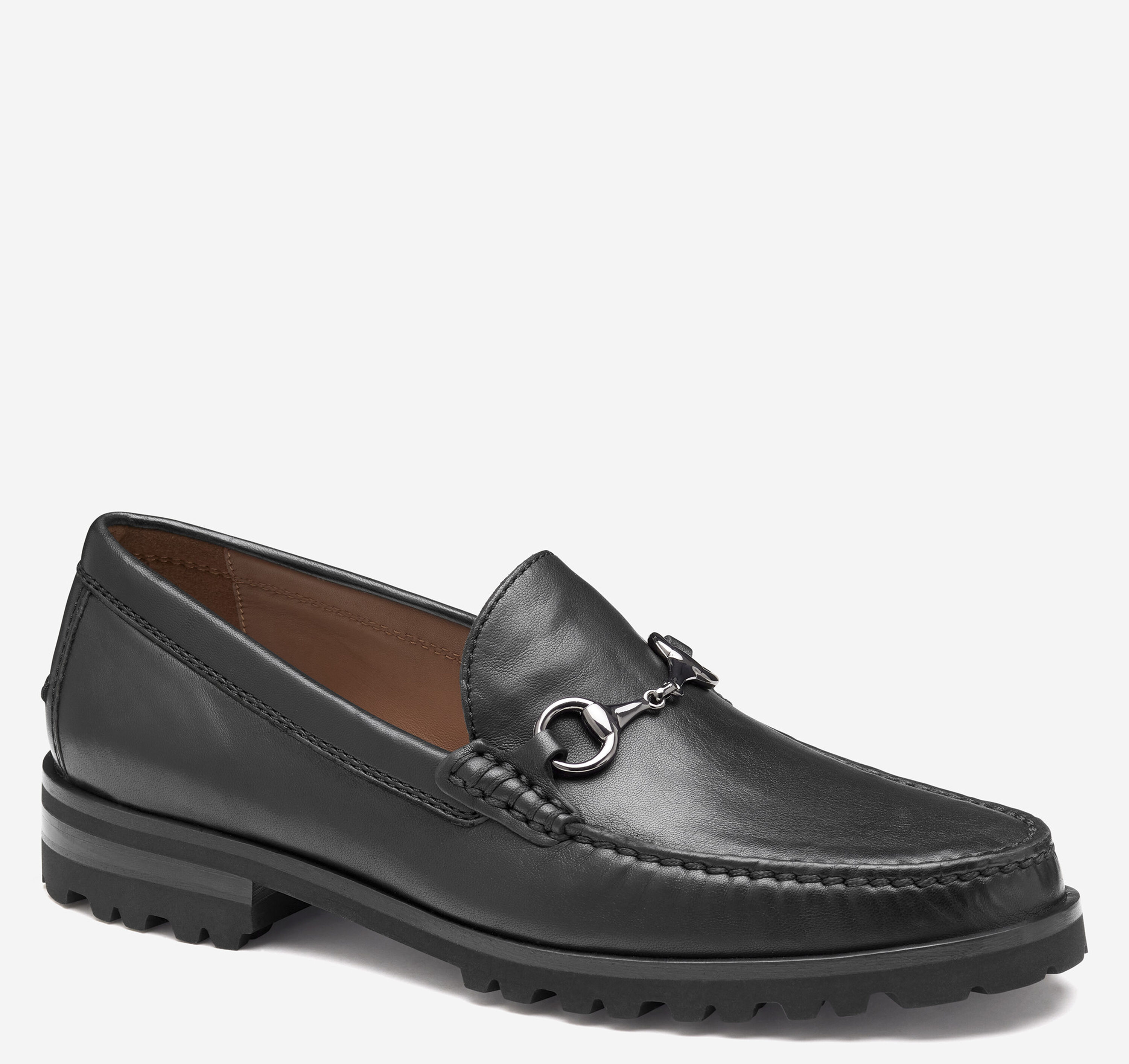 Johnston & Murphy Baldwin leather bit slip-on loafer shoes 10.5 New johnston & murphy Baldwin Penny Loafer Cognac Sheepskin  main image 4