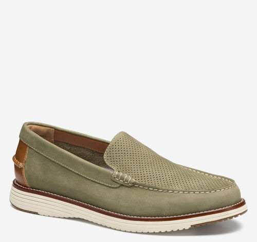 Upton Perfed Venetian Loafer - Sage Nubuck