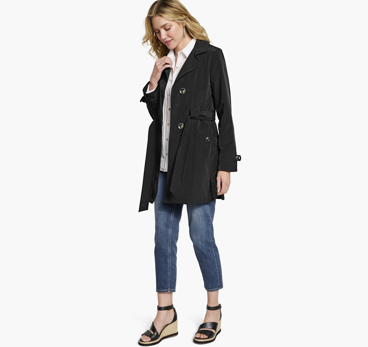 Belted Trench Coat image number null