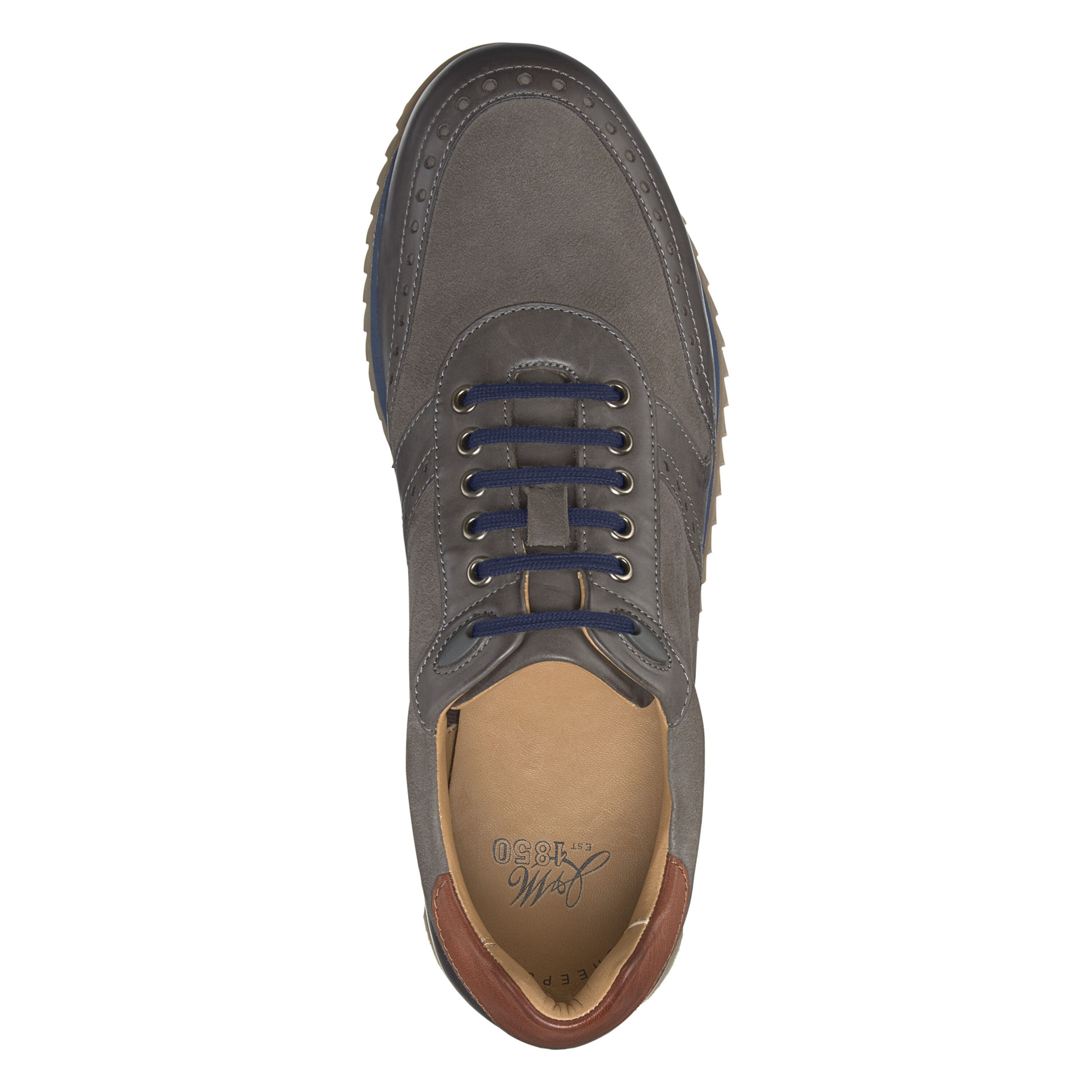 Johnston Murphy Ryland Shoes Gray Blue Suede Lace Up Brogue Leather Men’s 11 Johnston & Murphy Blue Ryland Wingtip Leather | Mercari main image 4