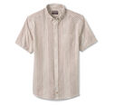 Cotton-Linen Short-Sleeve Print Shirt image number null