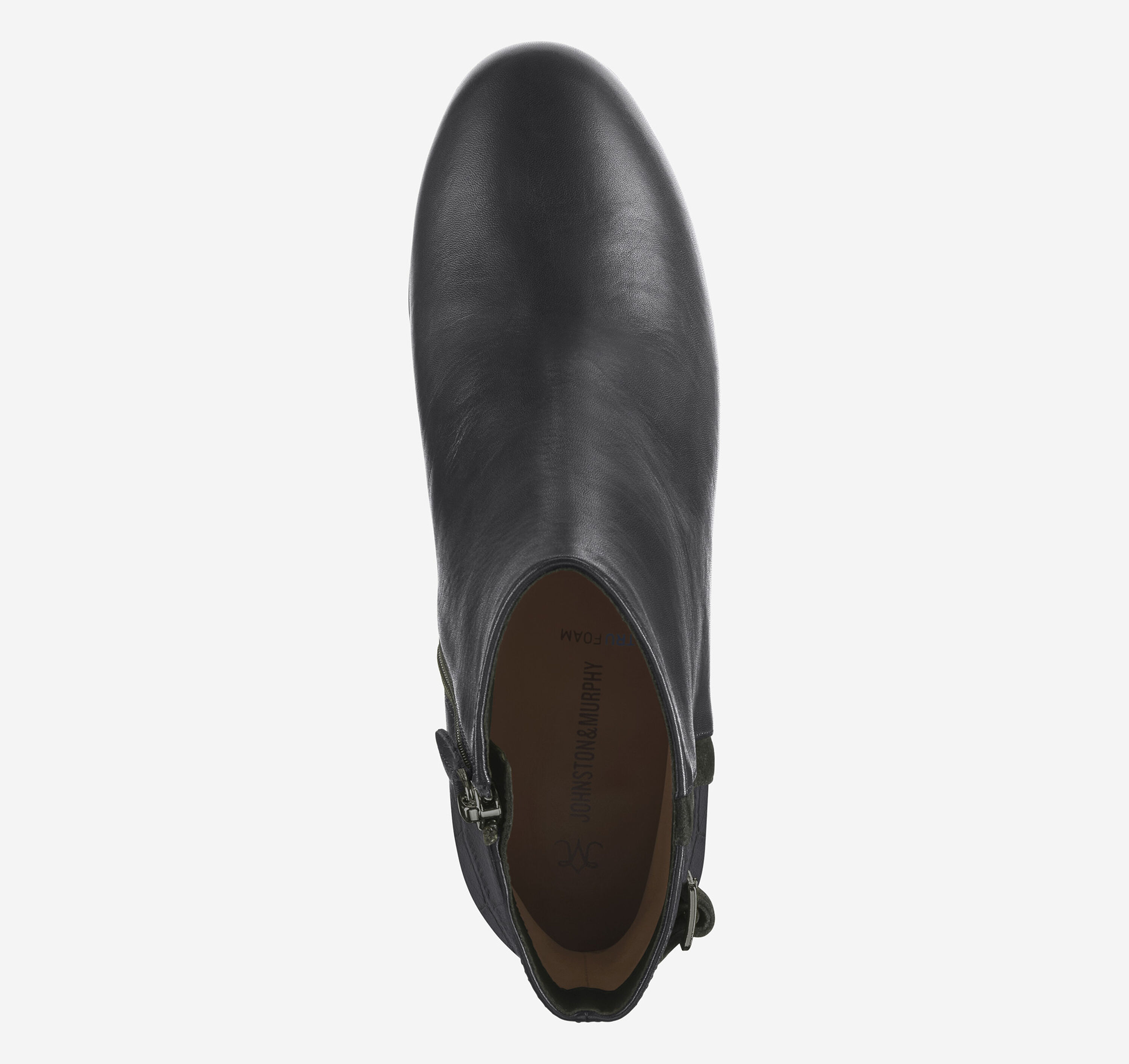 Johnston & Murphy Sienna Belted Bootie Women's Boots Black : 9.5 M, Leather