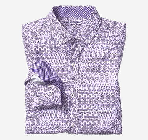 Game Day XC+&trade; Long-Sleeve Football Print Shirt - Purple