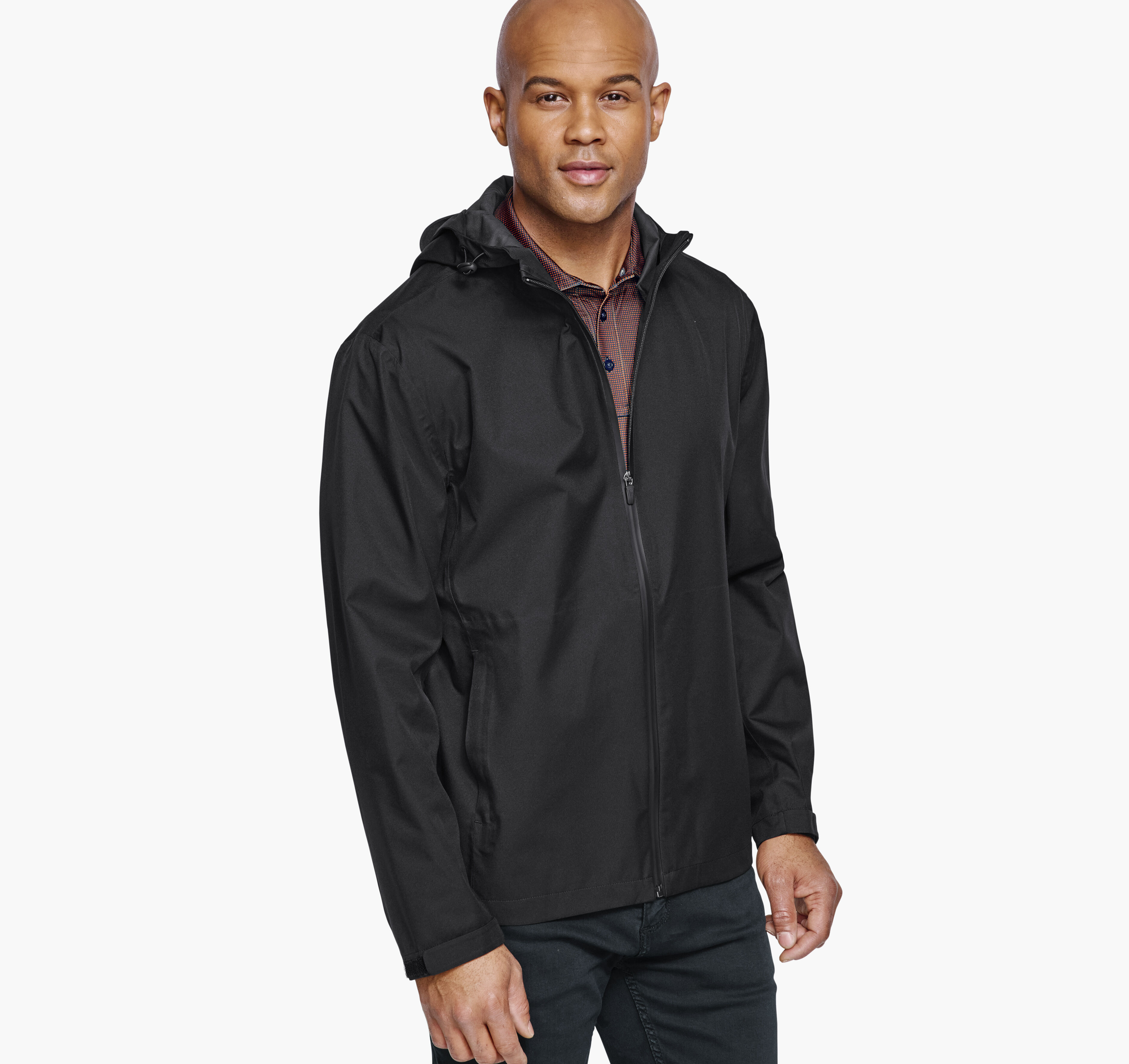 Men's XC4® Waterproof Full-Zip Jacket in Black | Johnston & Murphy