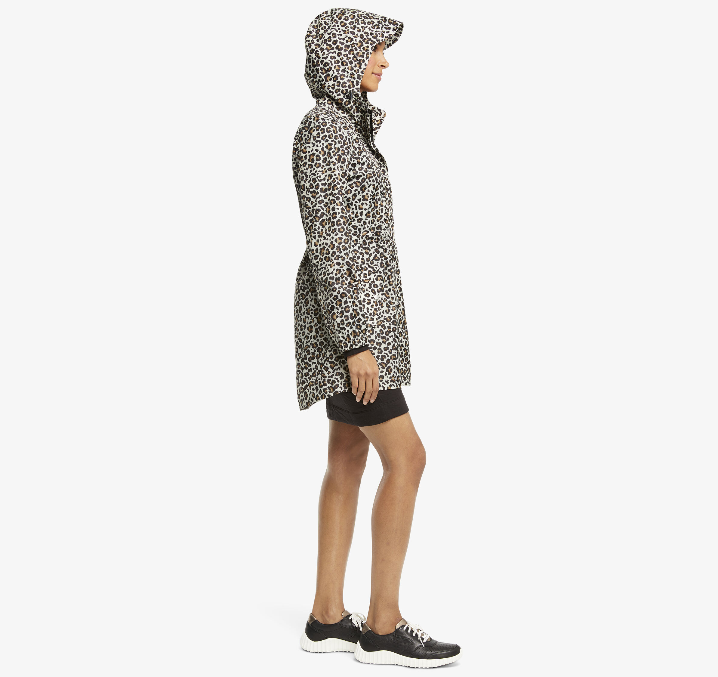 Packable Leopard Rain Jacket Johnston & Murphy