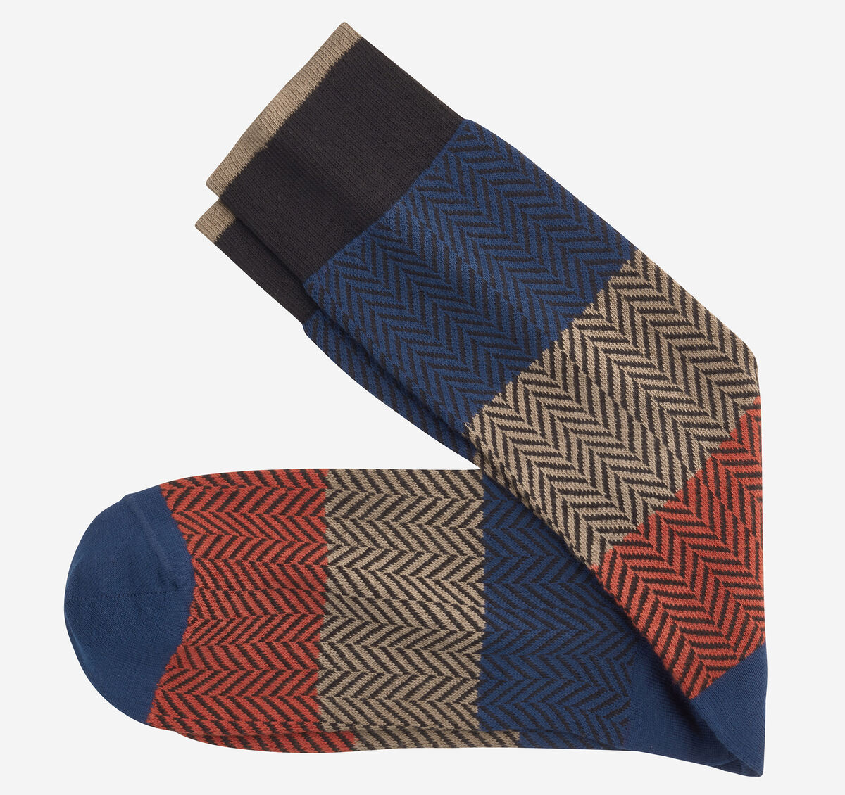 Chevron Colorblock Socks image number null