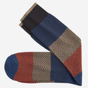 Chevron Colorblock Socks image number null