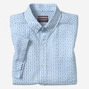 Cotton-Linen Short-Sleeve Print Shirt image number null