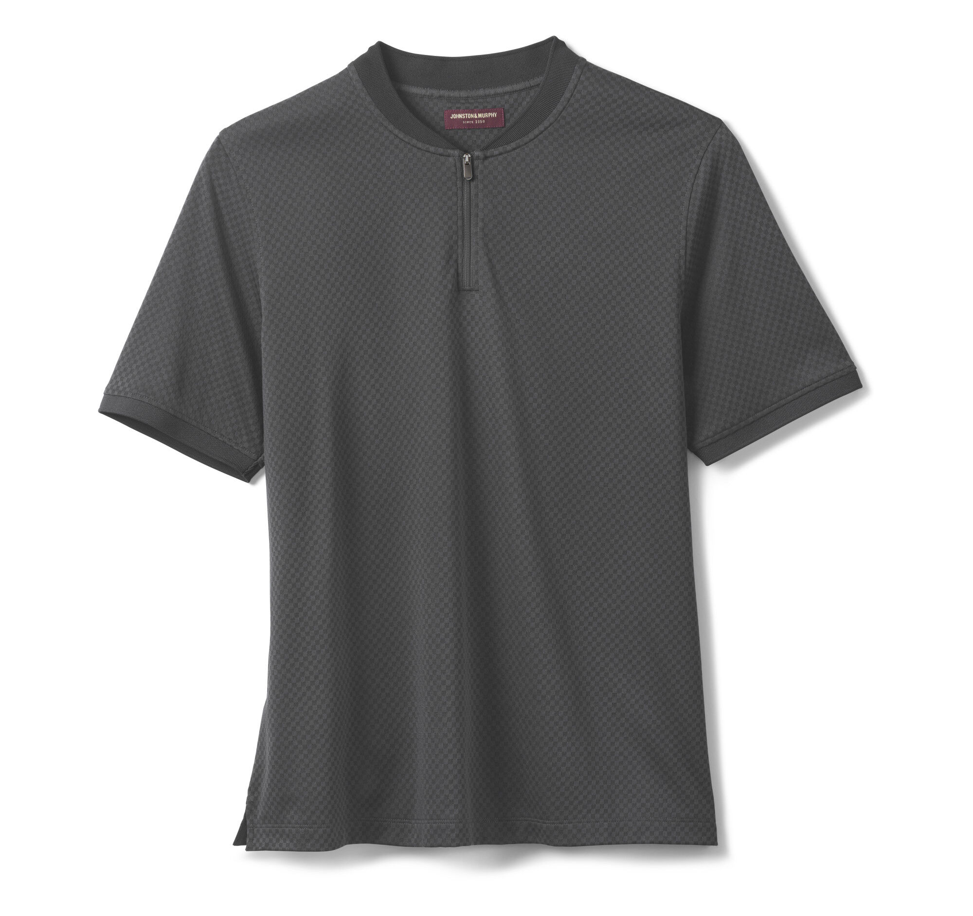 Gavin Zip Jacquard Polo