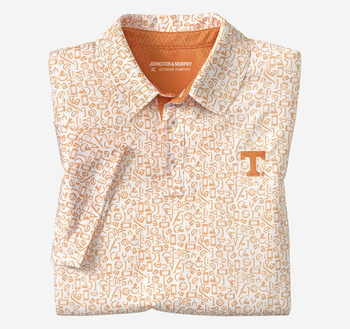 Collegiate XC+&shy;&trade; Multi Sport Print Polo - University of Tennessee - Orange