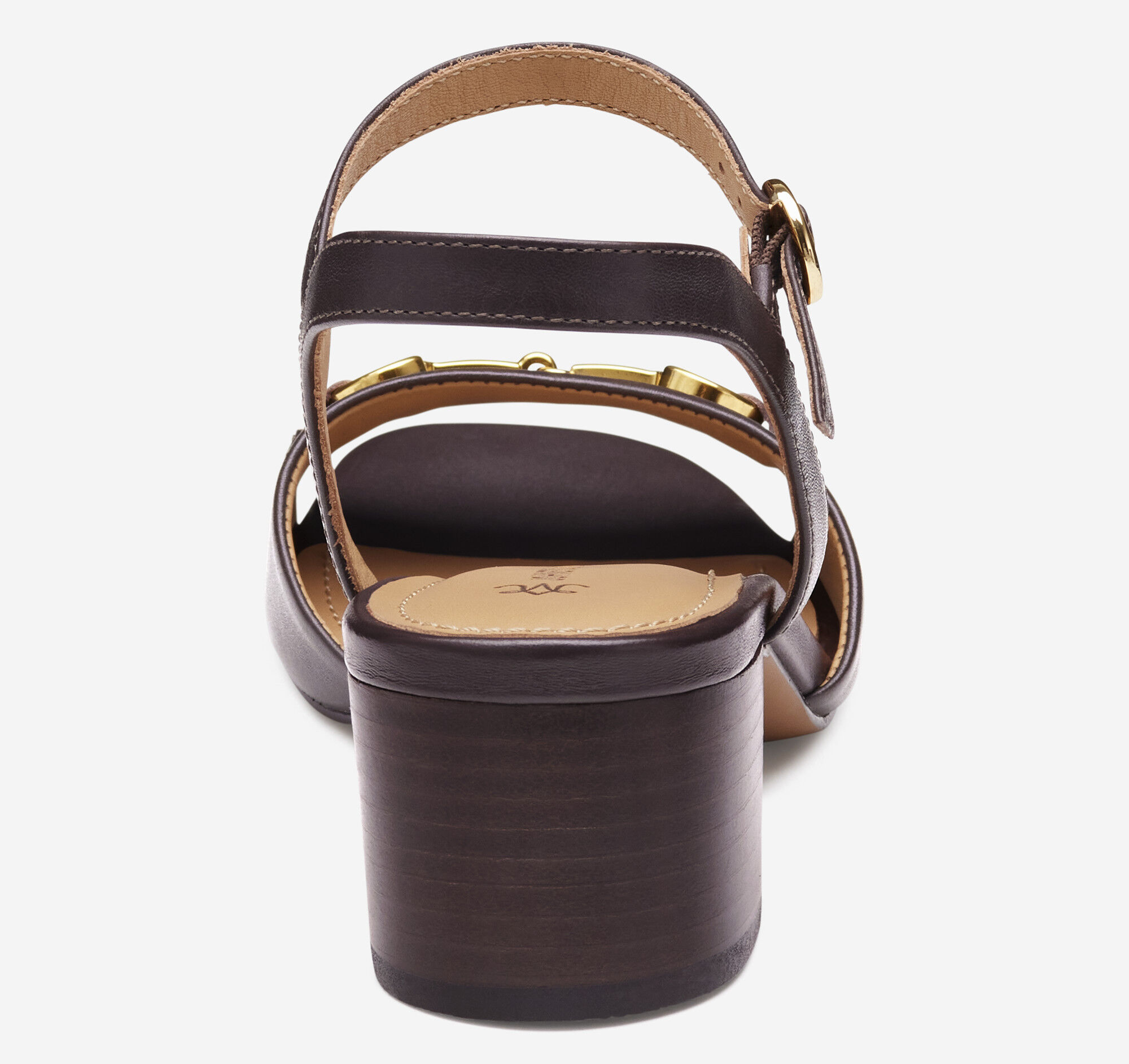 Women's Edith Bit Sandal in Dark Brown Glove Leather | Johnston