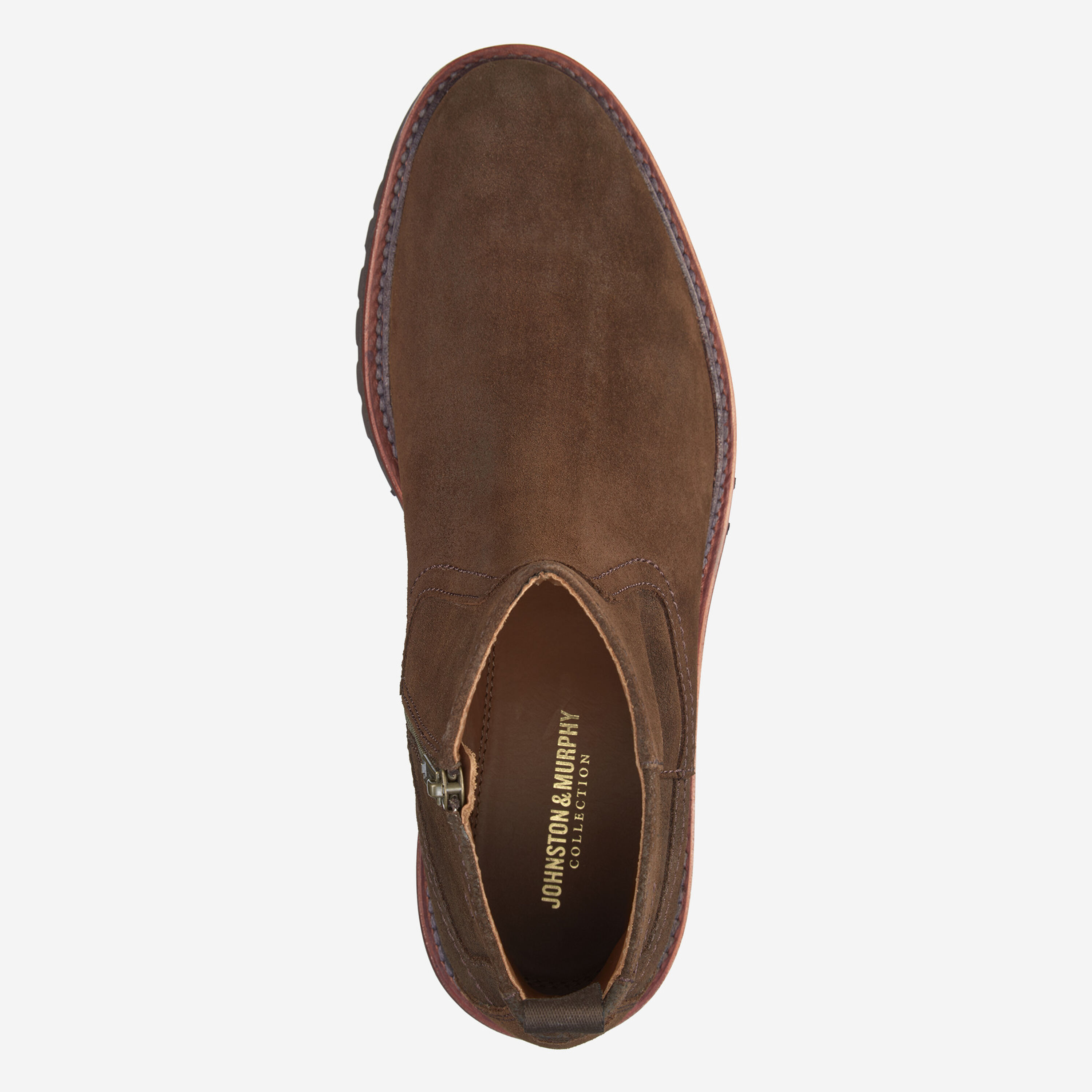 Johnston & Murphy Waxed English Suede Zip Boot US 9.5 MDudley Lug-Sole Boots Men main image 3